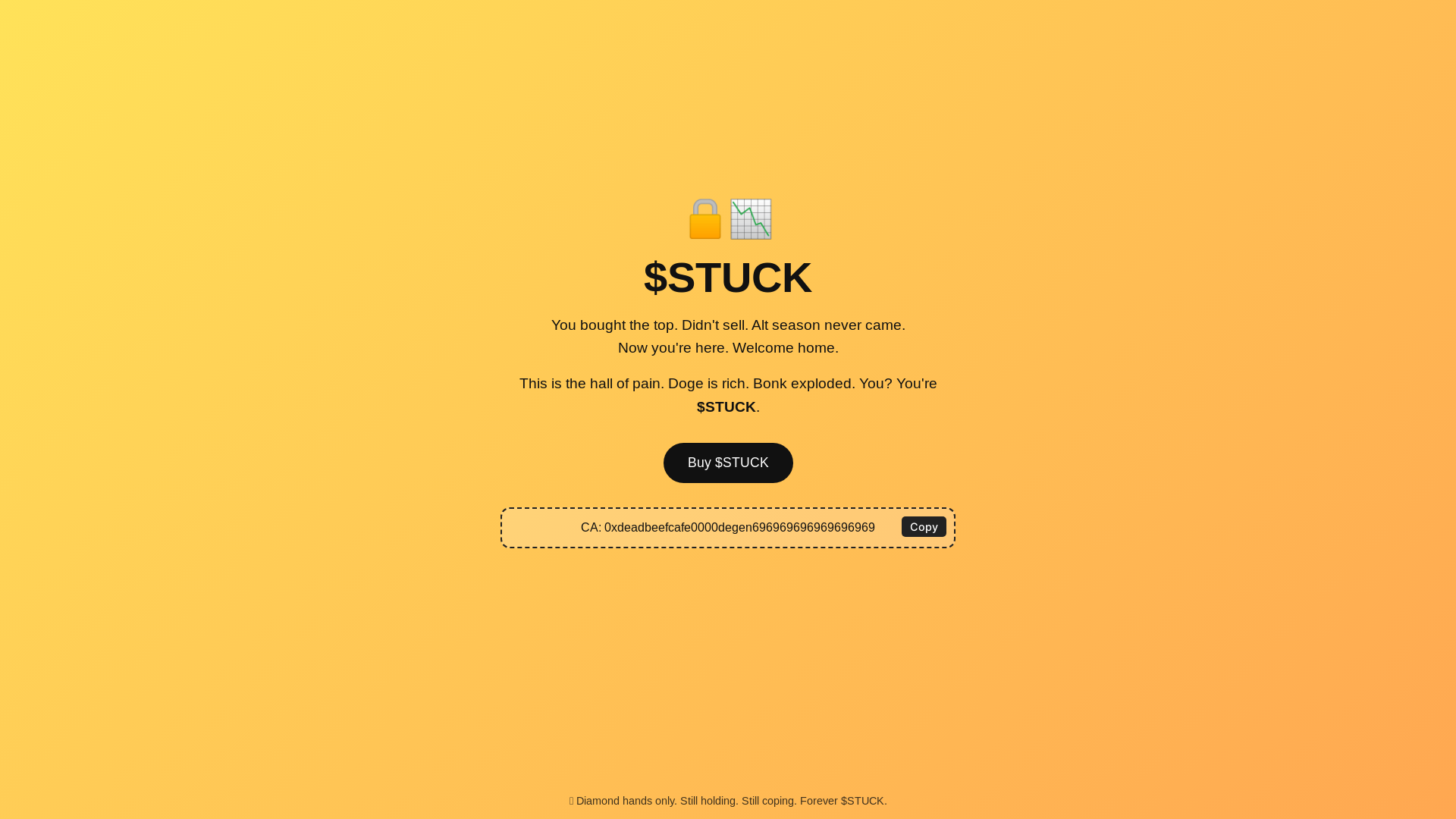 website screenshot of https://stucknotfun.xyz/