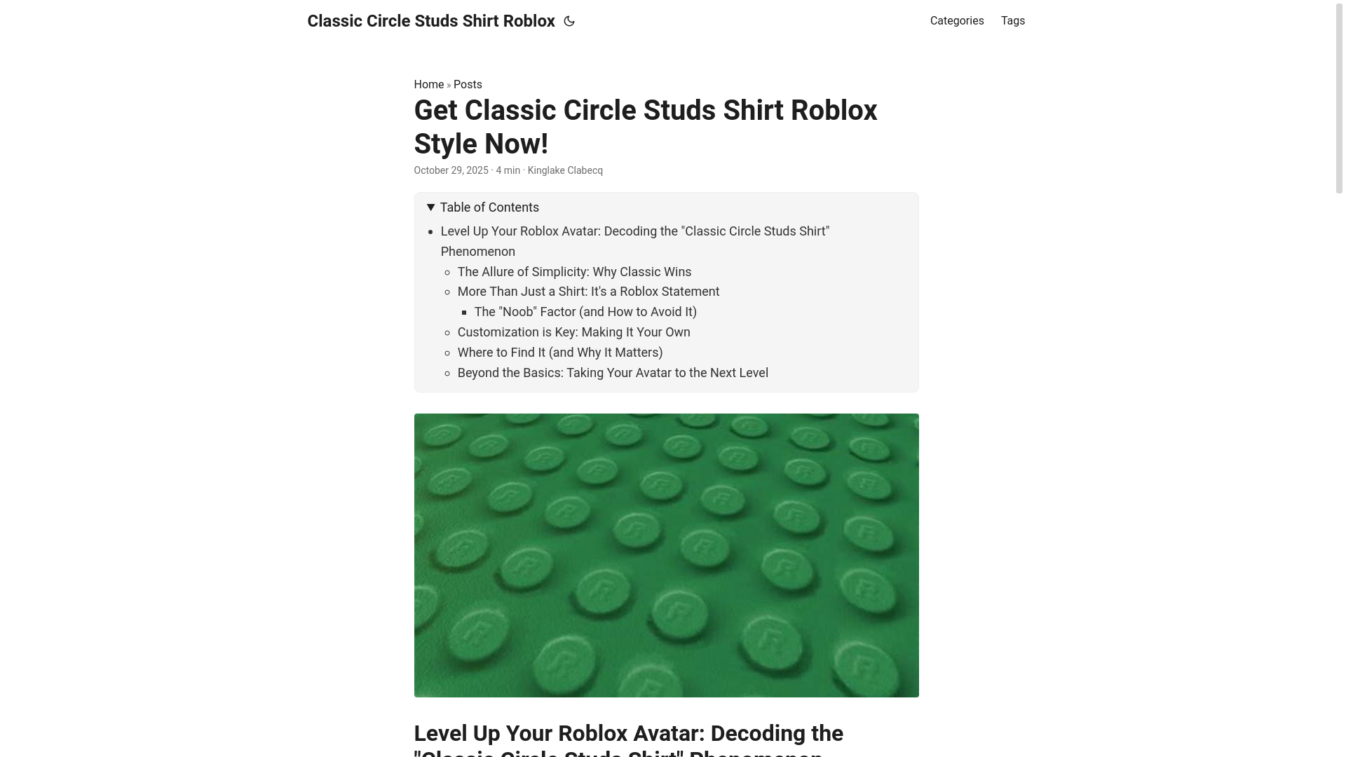 website screenshot of https://classic-circle-studs-shirt-roblox.pages.dev/