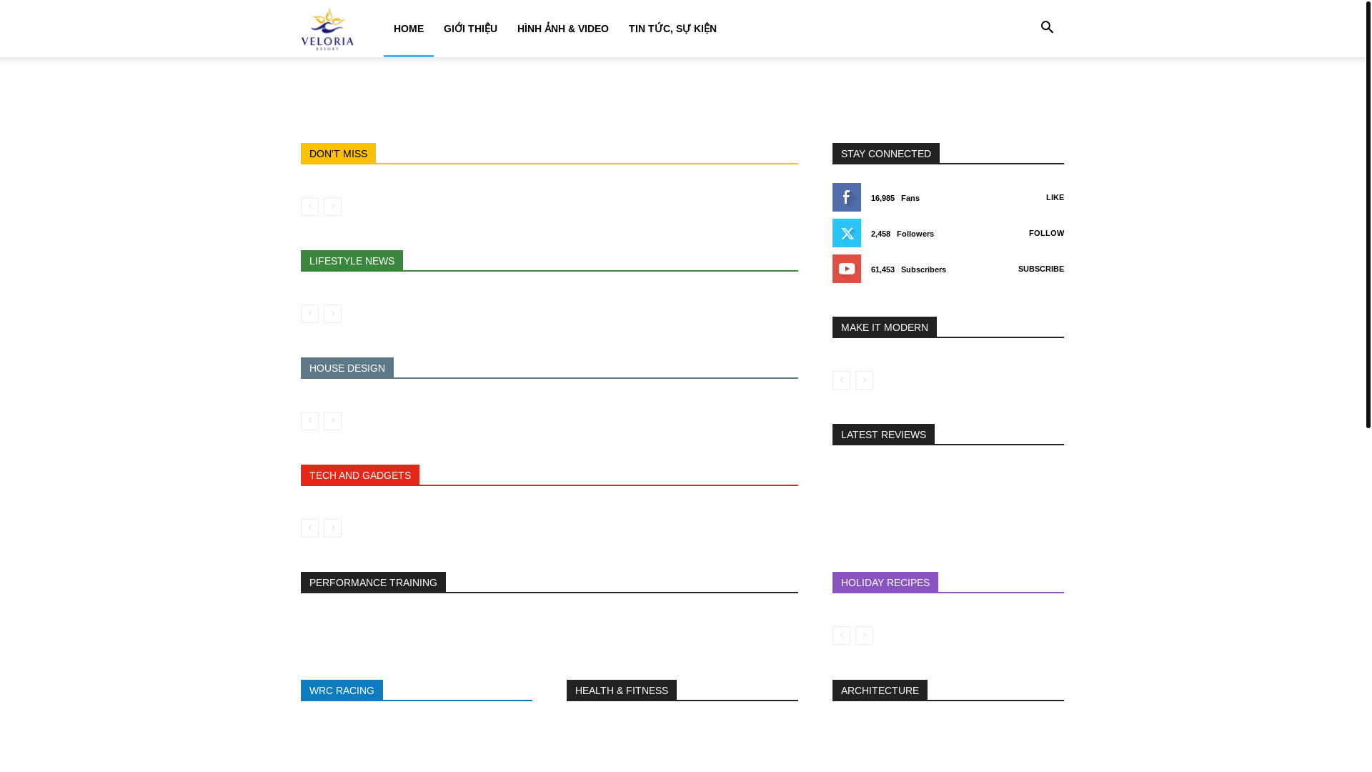 website screenshot of https://veloriaresort.net/
