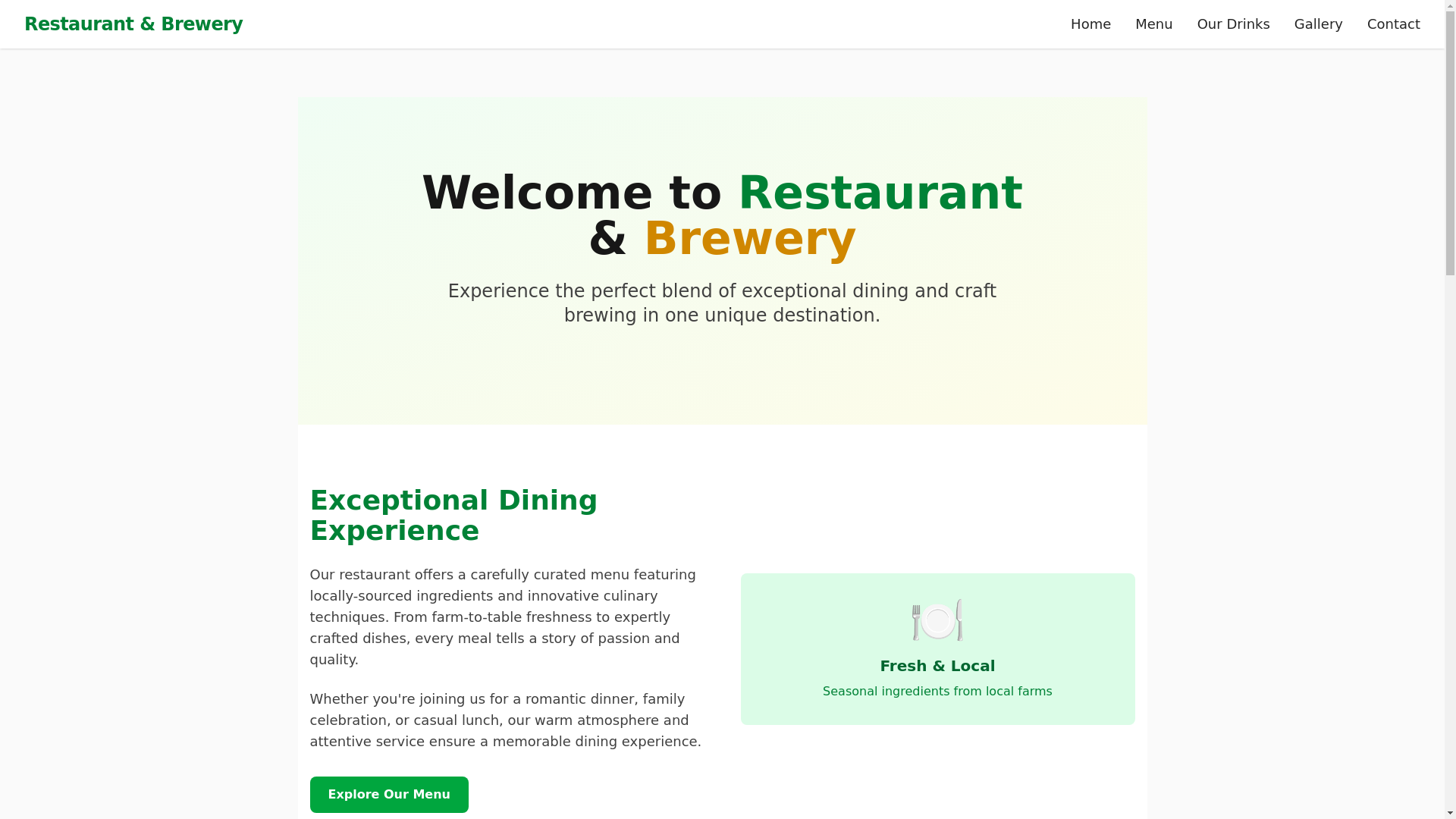 website screenshot of https://restaurant-6oz.pages.dev/