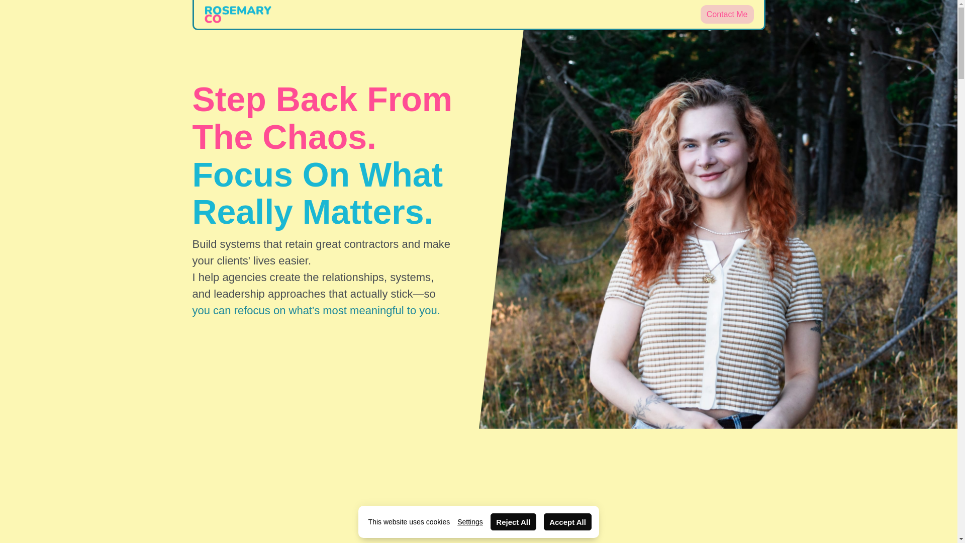 website screenshot of https://rosemarycollective.co/