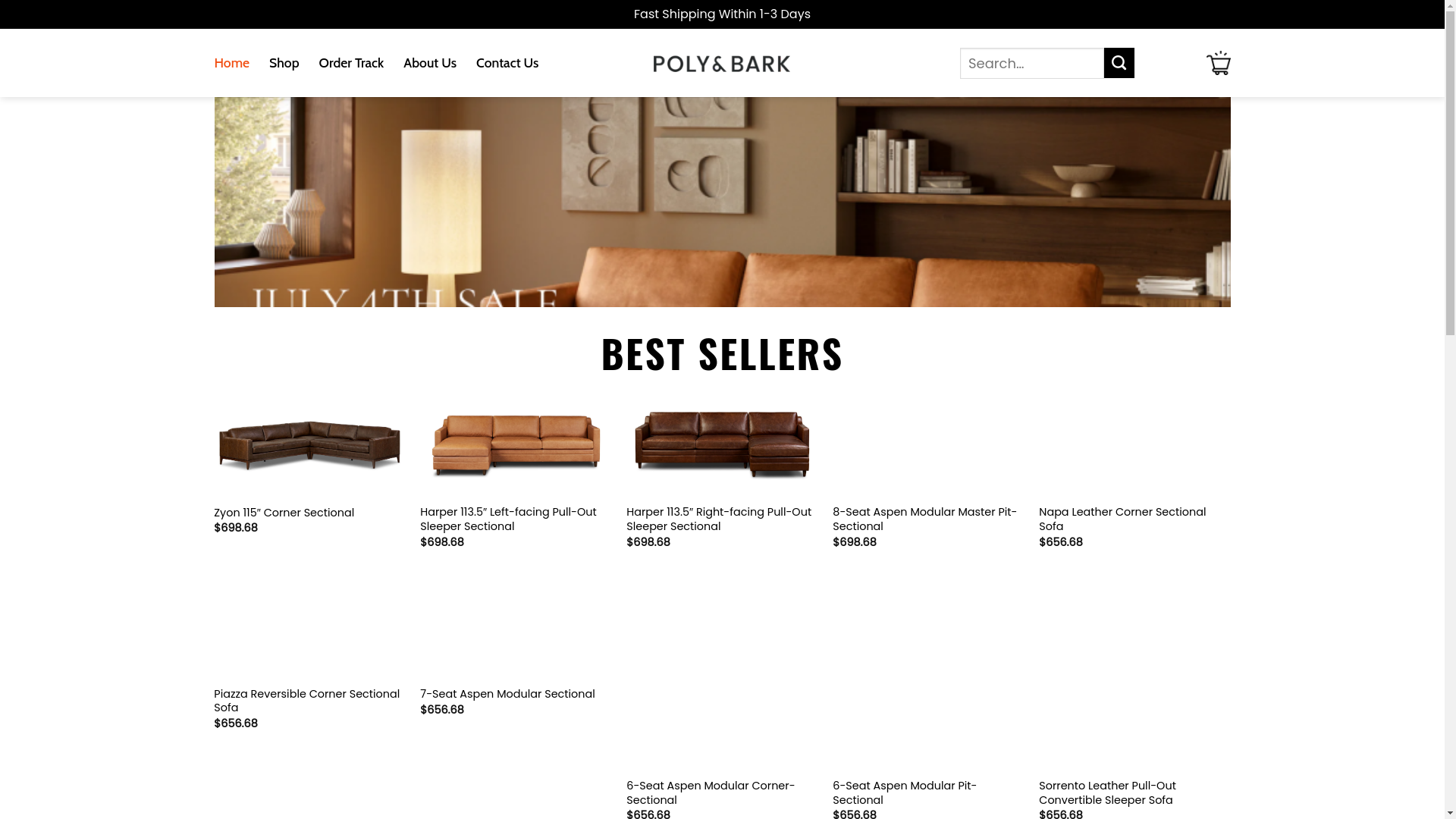 website screenshot of https://holapolyandbark.shop/