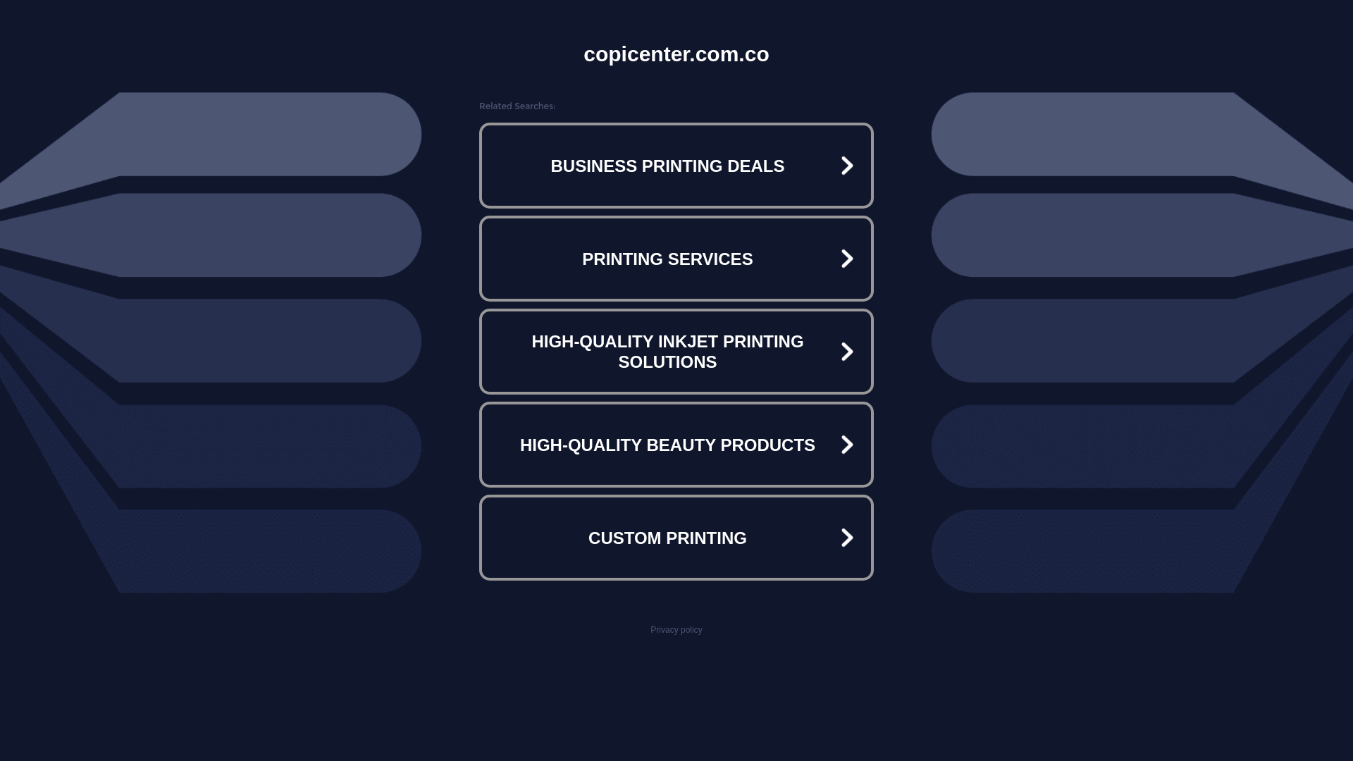 website screenshot of https://copicenter.com.co/