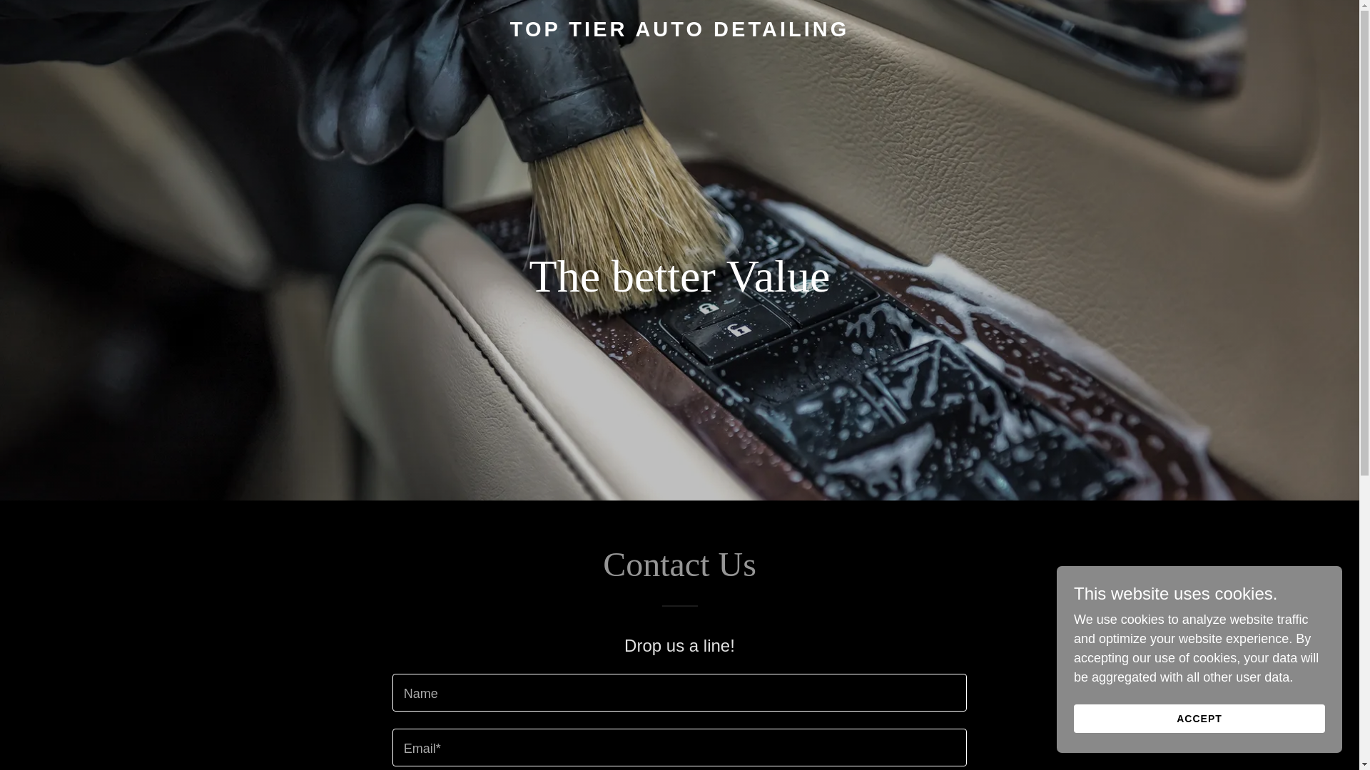 website screenshot of https://toptierautoco.com/