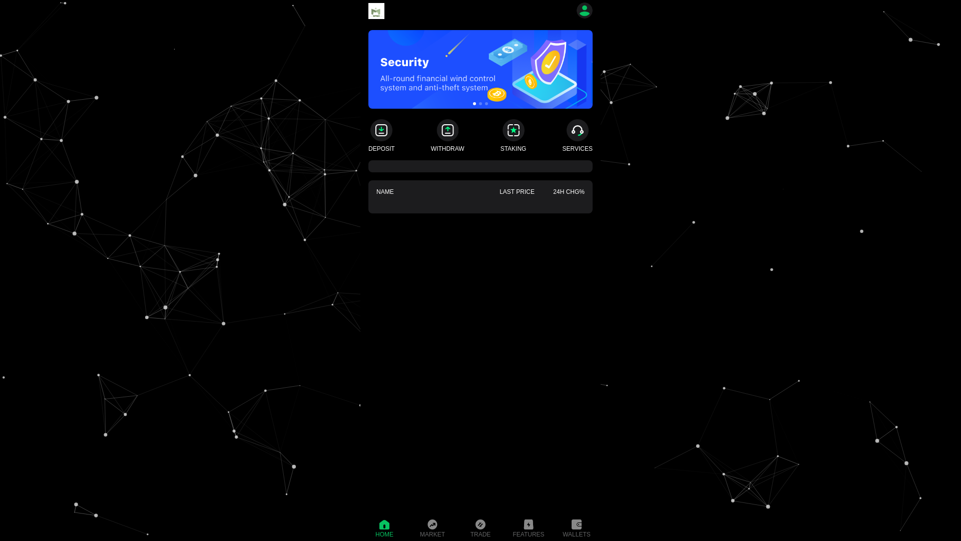 website screenshot of https://newbinance.bar/