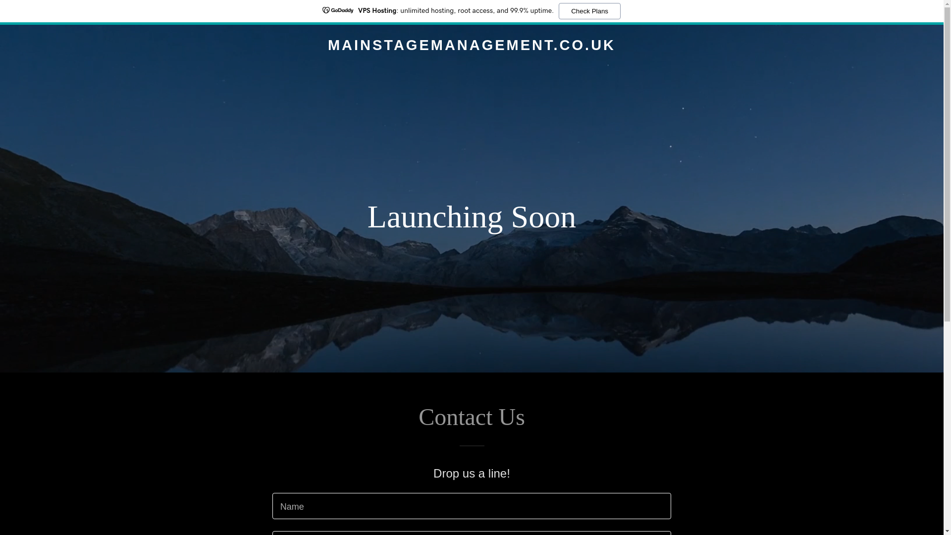 website screenshot of https://mainstagemanagement.co.uk/