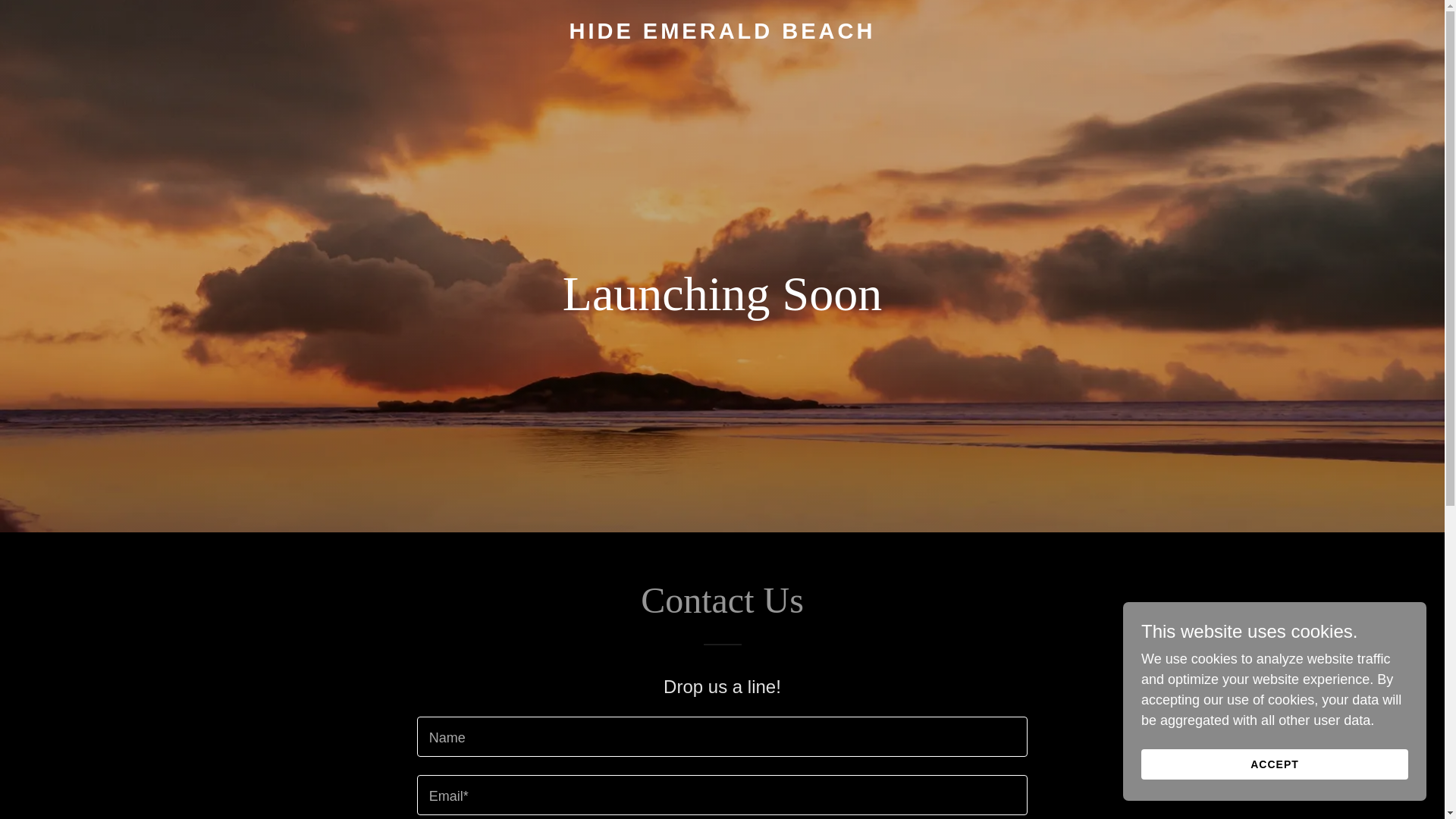 website screenshot of https://hideemeraldbeach.com.au/