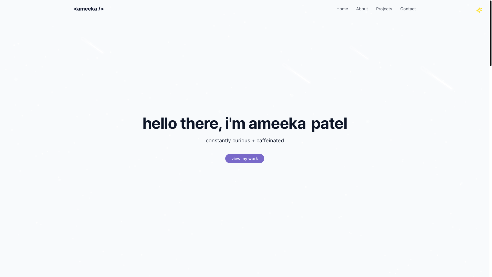 website screenshot of https://ameekapatel.com/