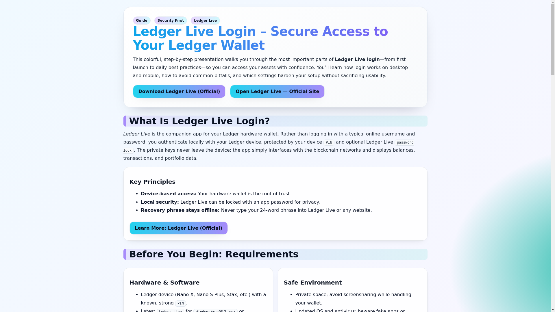 website screenshot of https://startldgr-live.pages.dev/