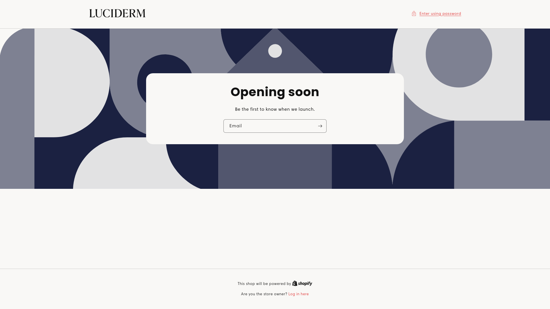 website screenshot of https://lucidermofficial.com/