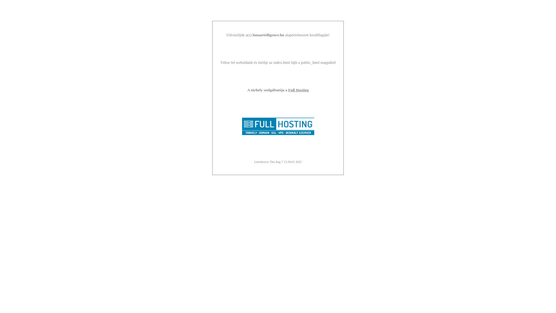 website screenshot of https://lunaartelligence.hu/