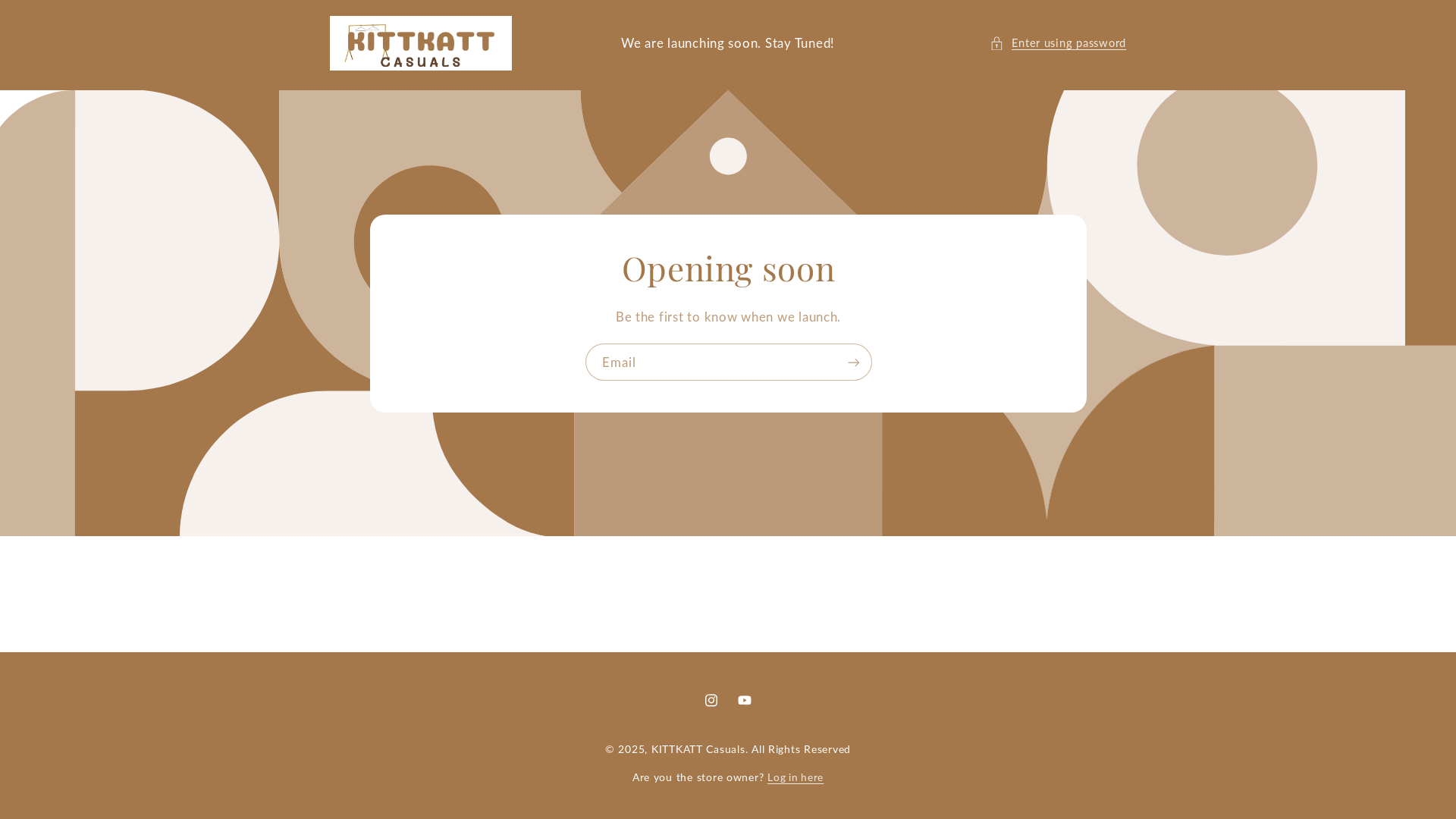 website screenshot of https://kittkattcasuals.com/