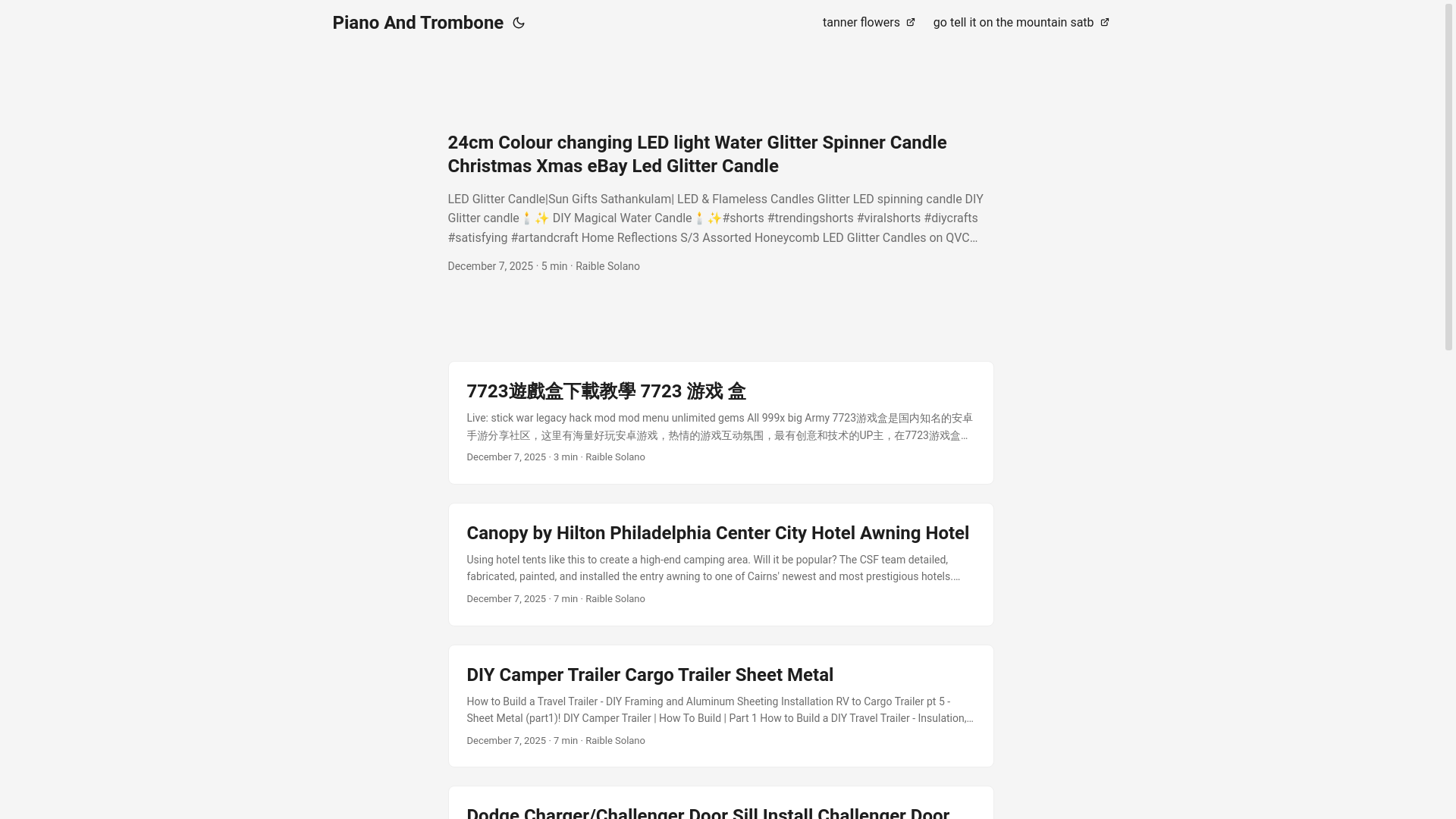 website screenshot of https://pianoandtrombone.pages.dev/