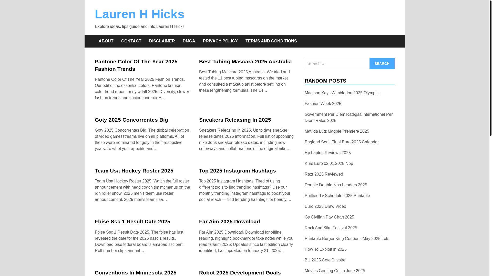 website screenshot of https://laurenhhicks.pages.dev/