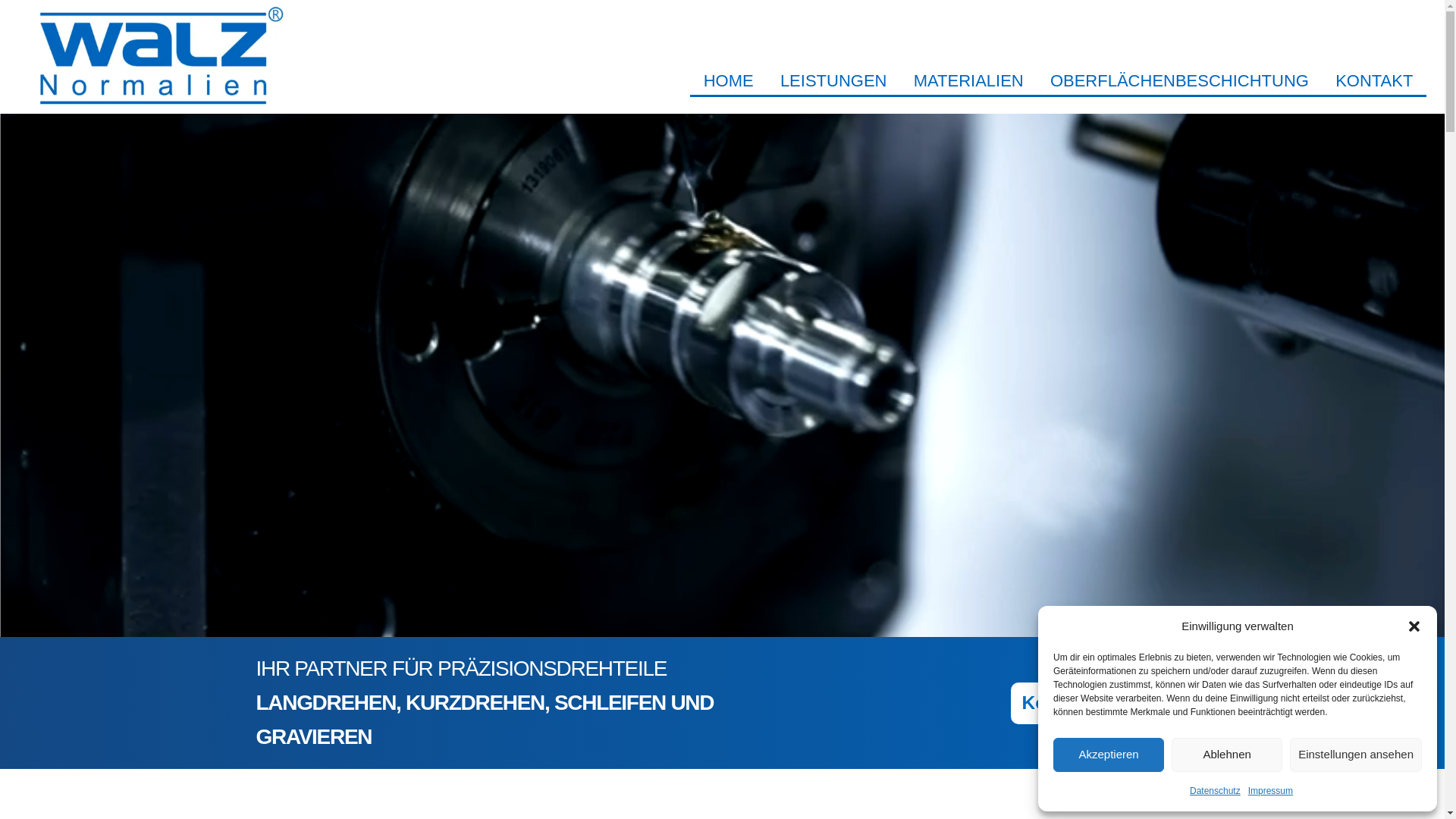 website screenshot of https://drehteile-walz.com/