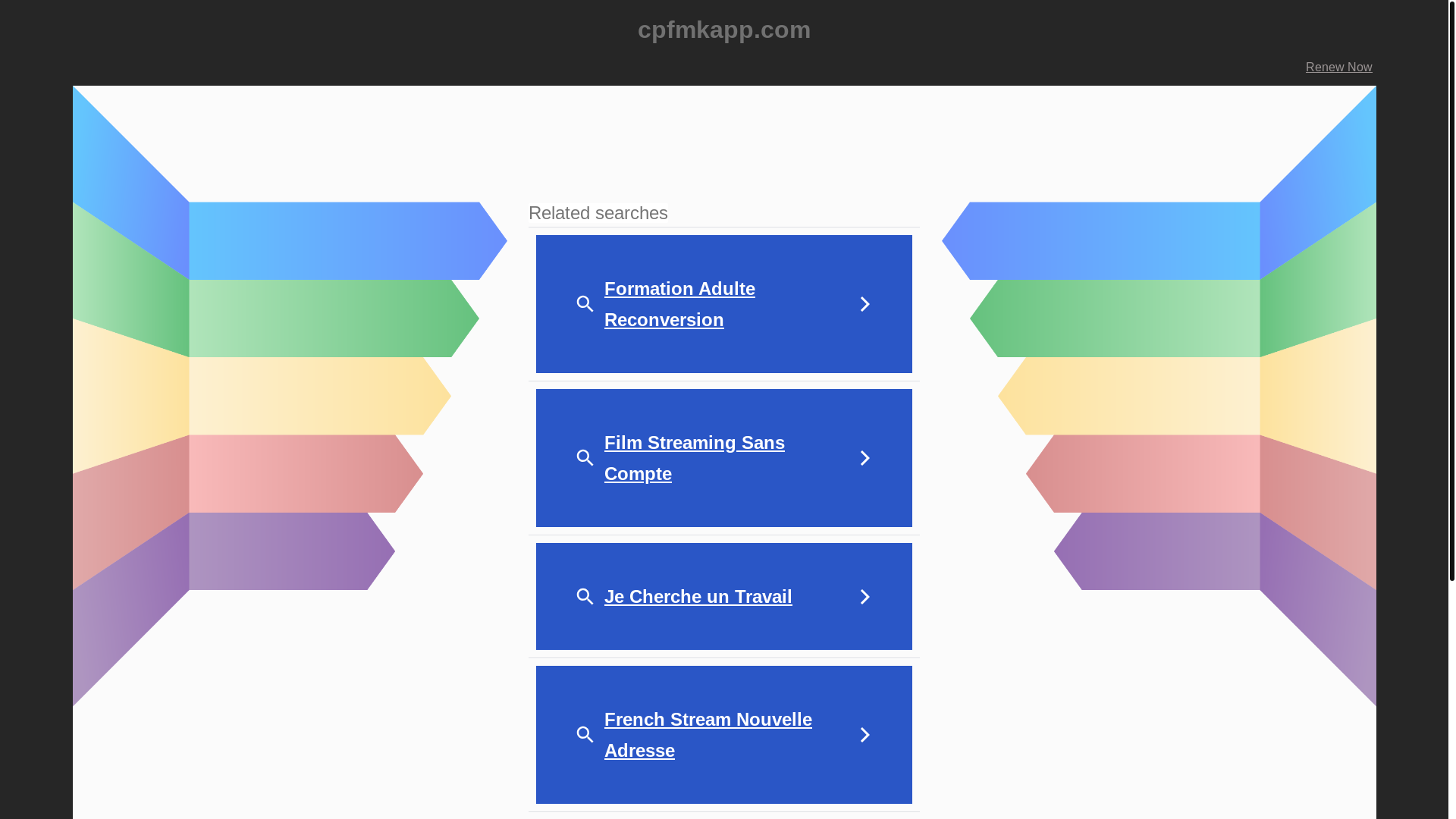 website screenshot of https://cpfmkapp.com/
