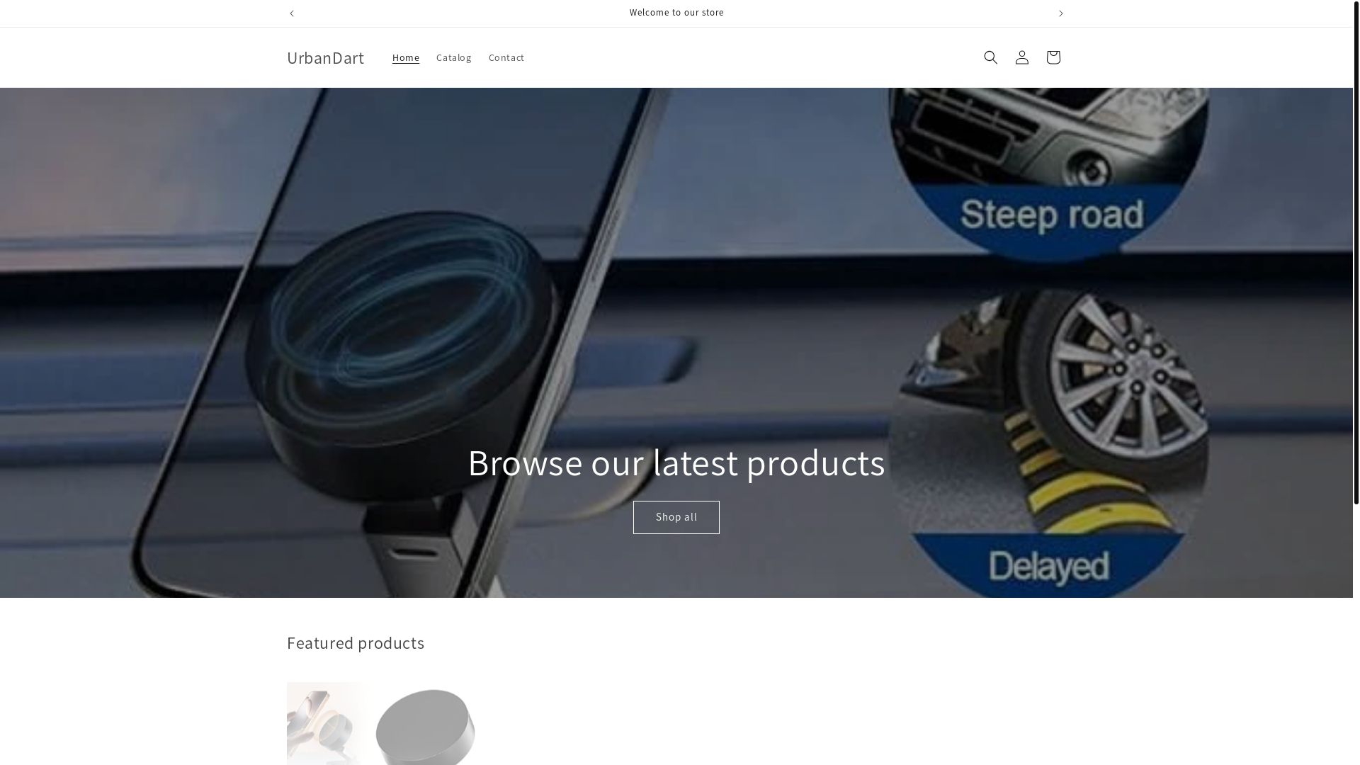 website screenshot of https://urbandart.store/