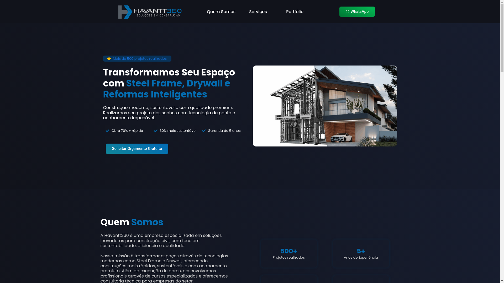 website screenshot of https://havantt360.com.br/