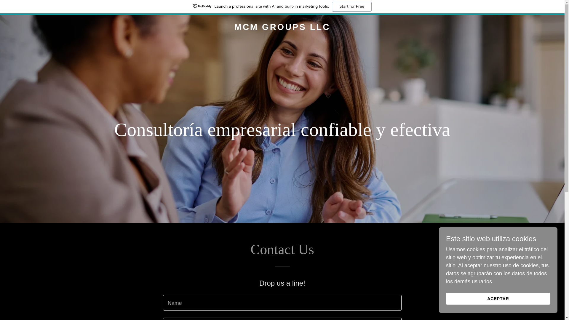 website screenshot of https://mcmgroupsllc.com/