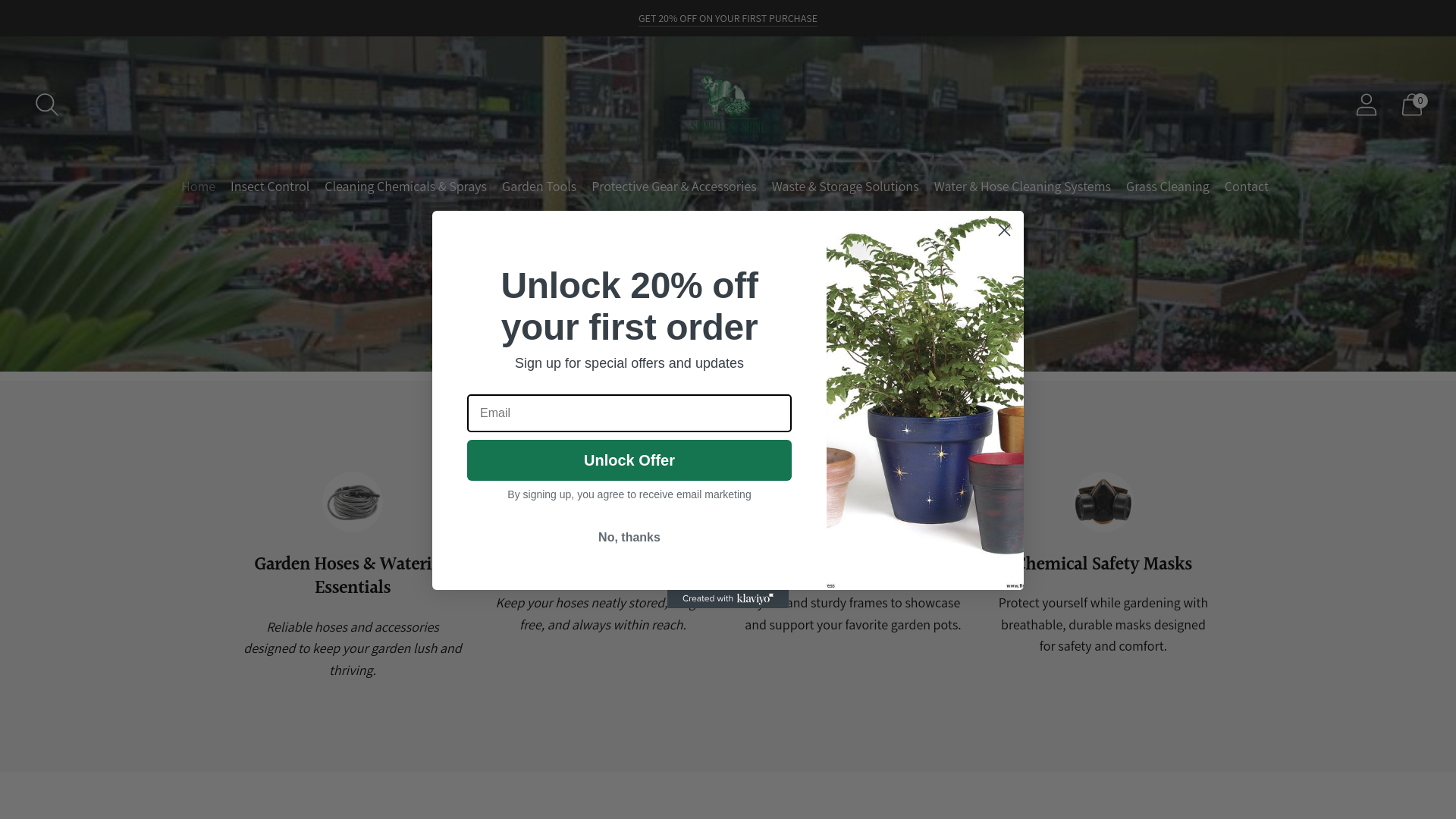 website screenshot of https://sproutshine.store/