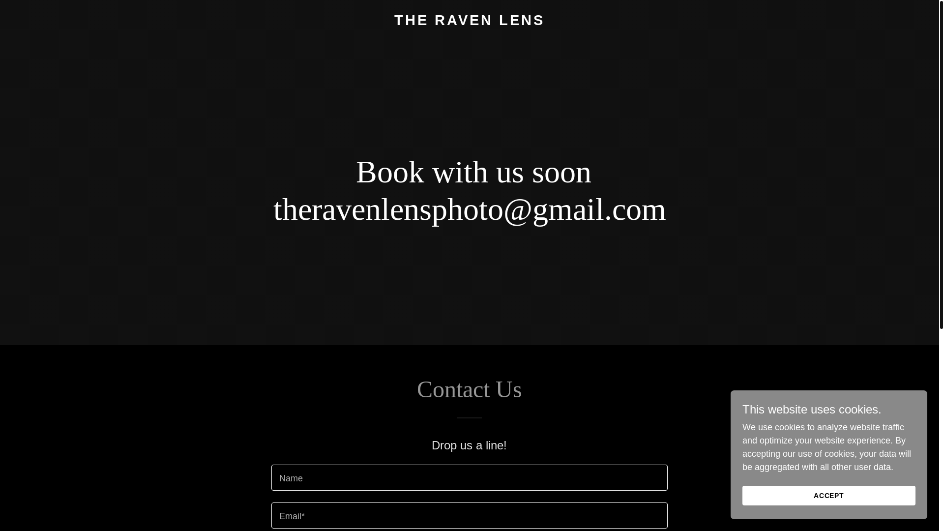website screenshot of https://theravenlens.com/