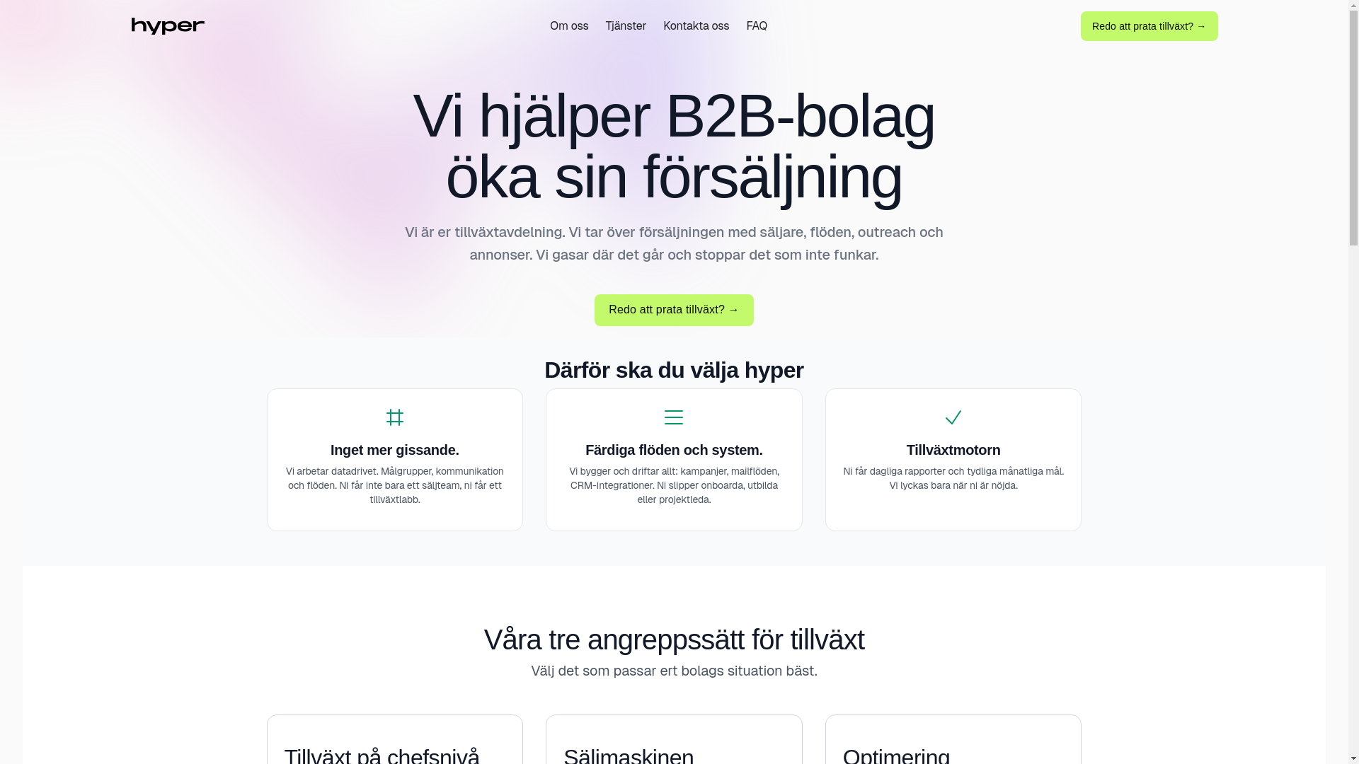 website screenshot of https://hemsidan.pages.dev/