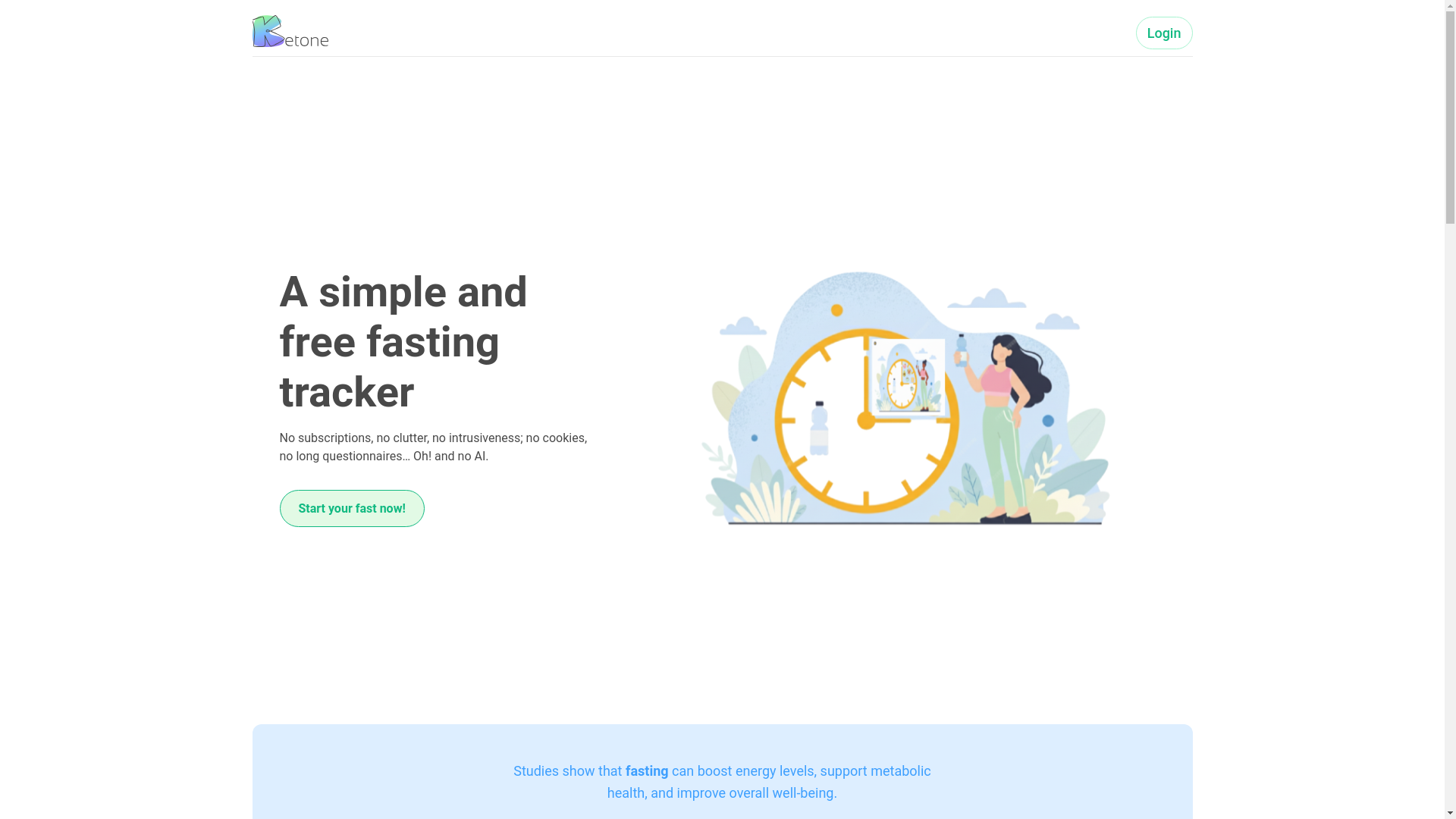 website screenshot of https://ketone.dev/