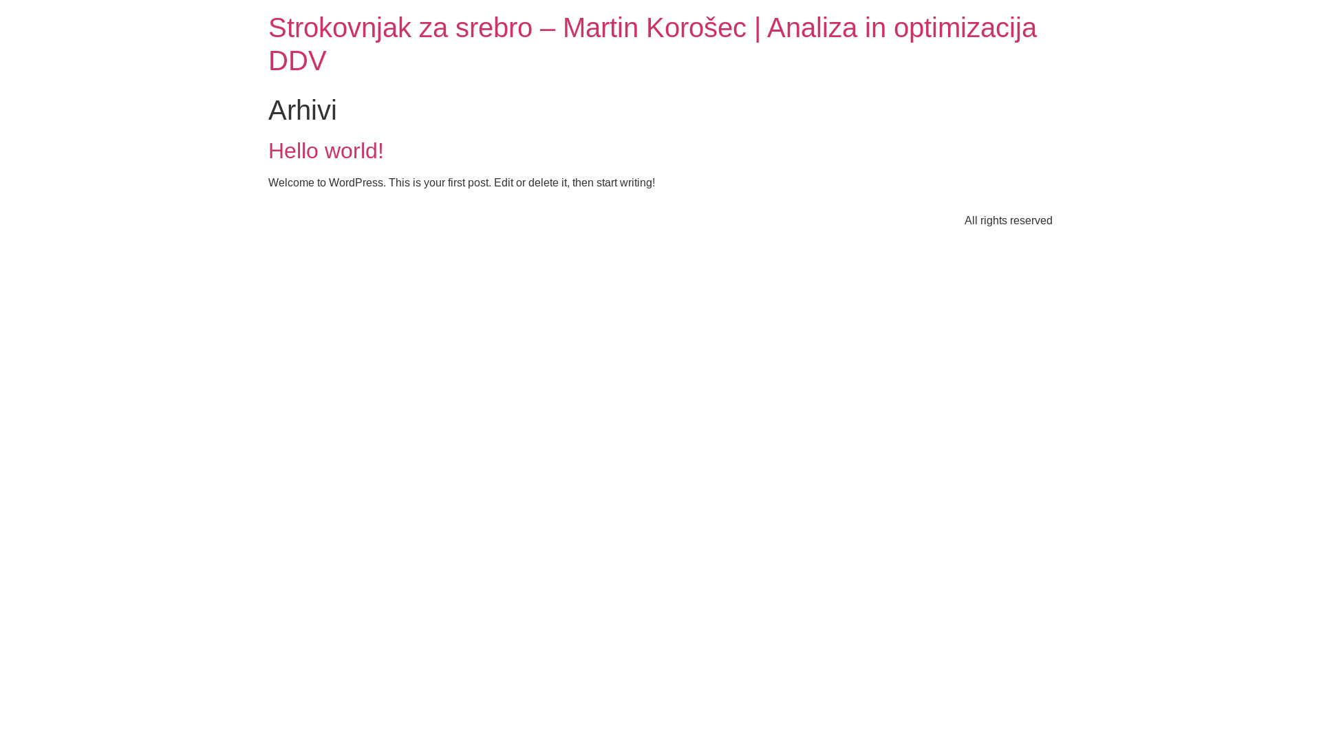 website screenshot of https://strokovnjakzasrebro.si/