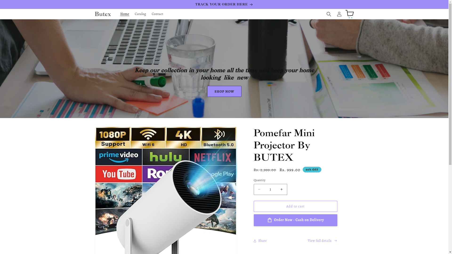website screenshot of https://butex.shop/