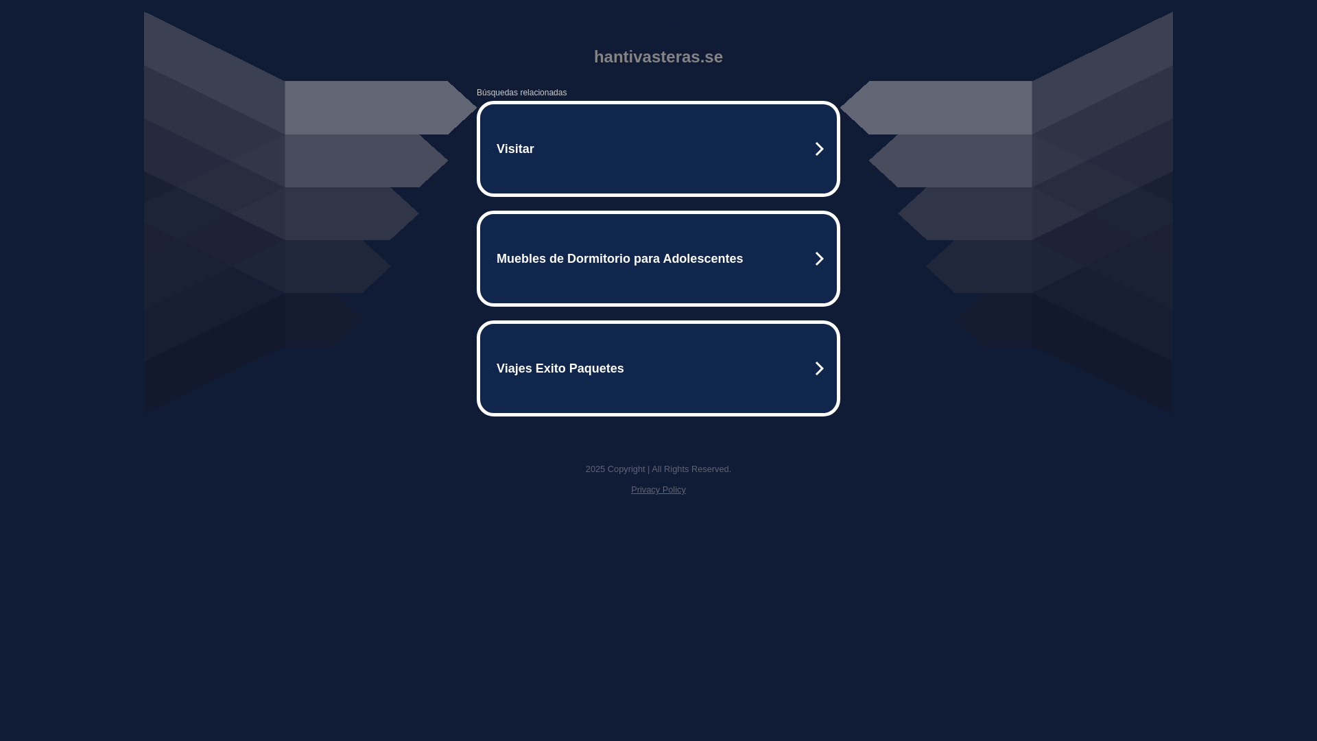 website screenshot of https://hantivasteras.se/