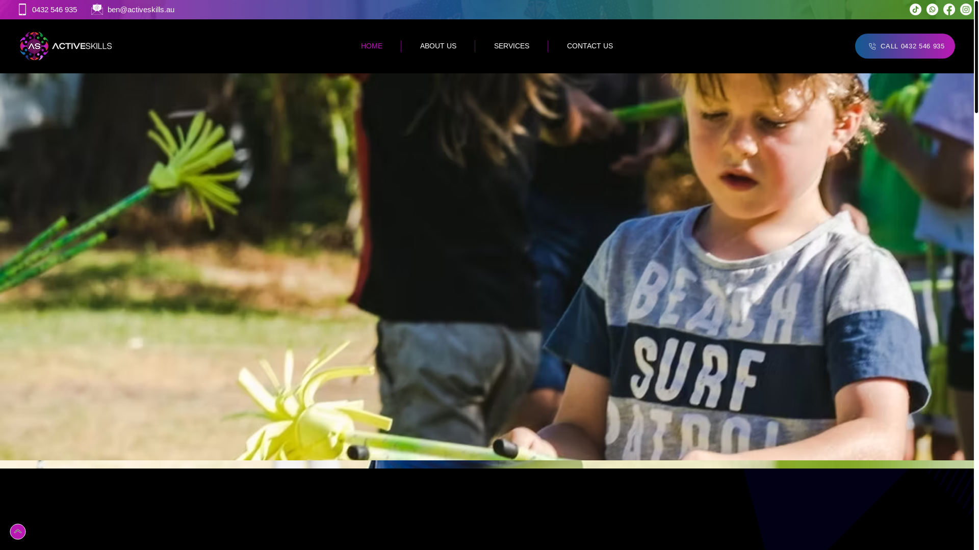 website screenshot of https://activeskills.fun/