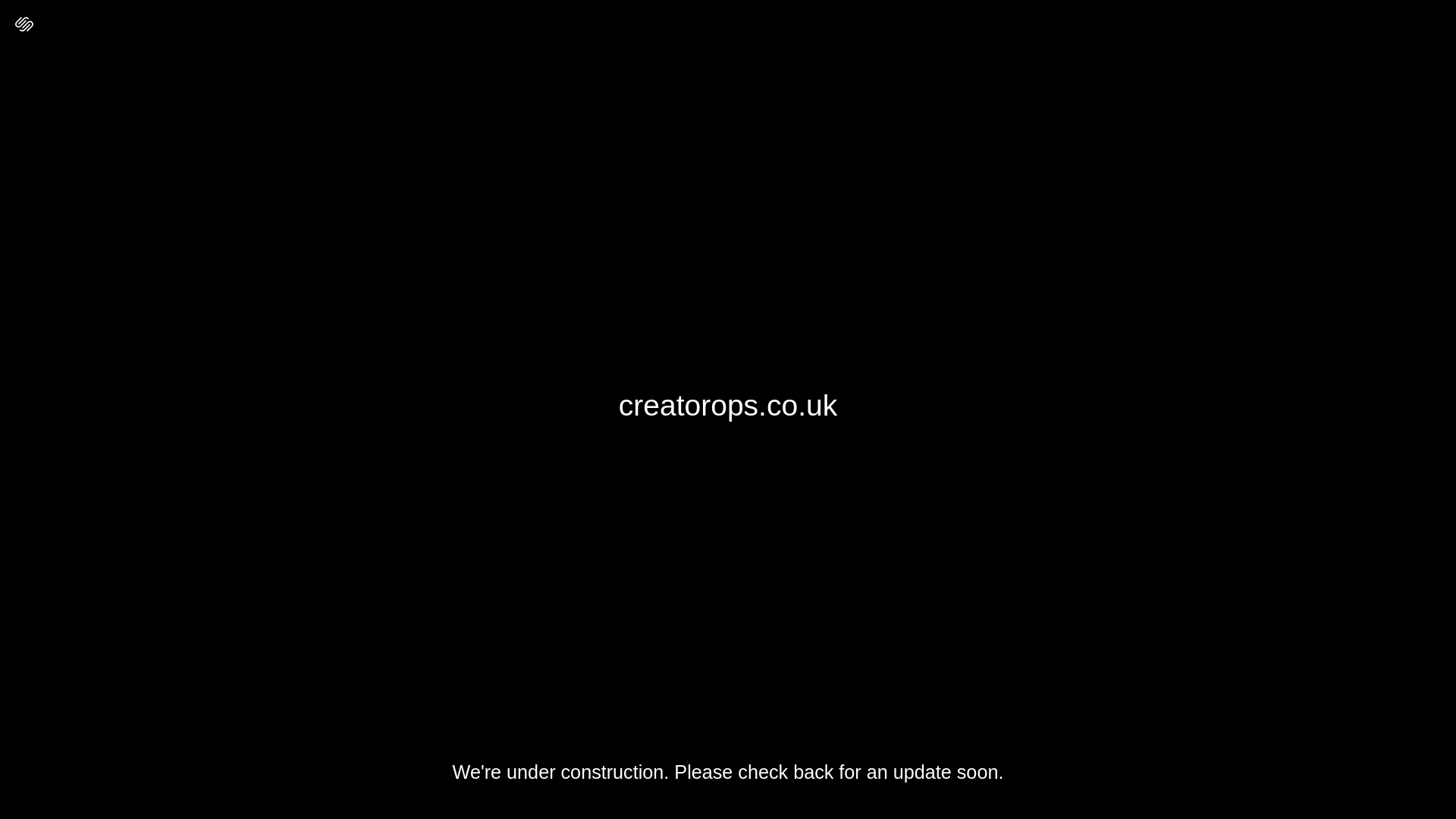 website screenshot of https://creatorops.co.uk/