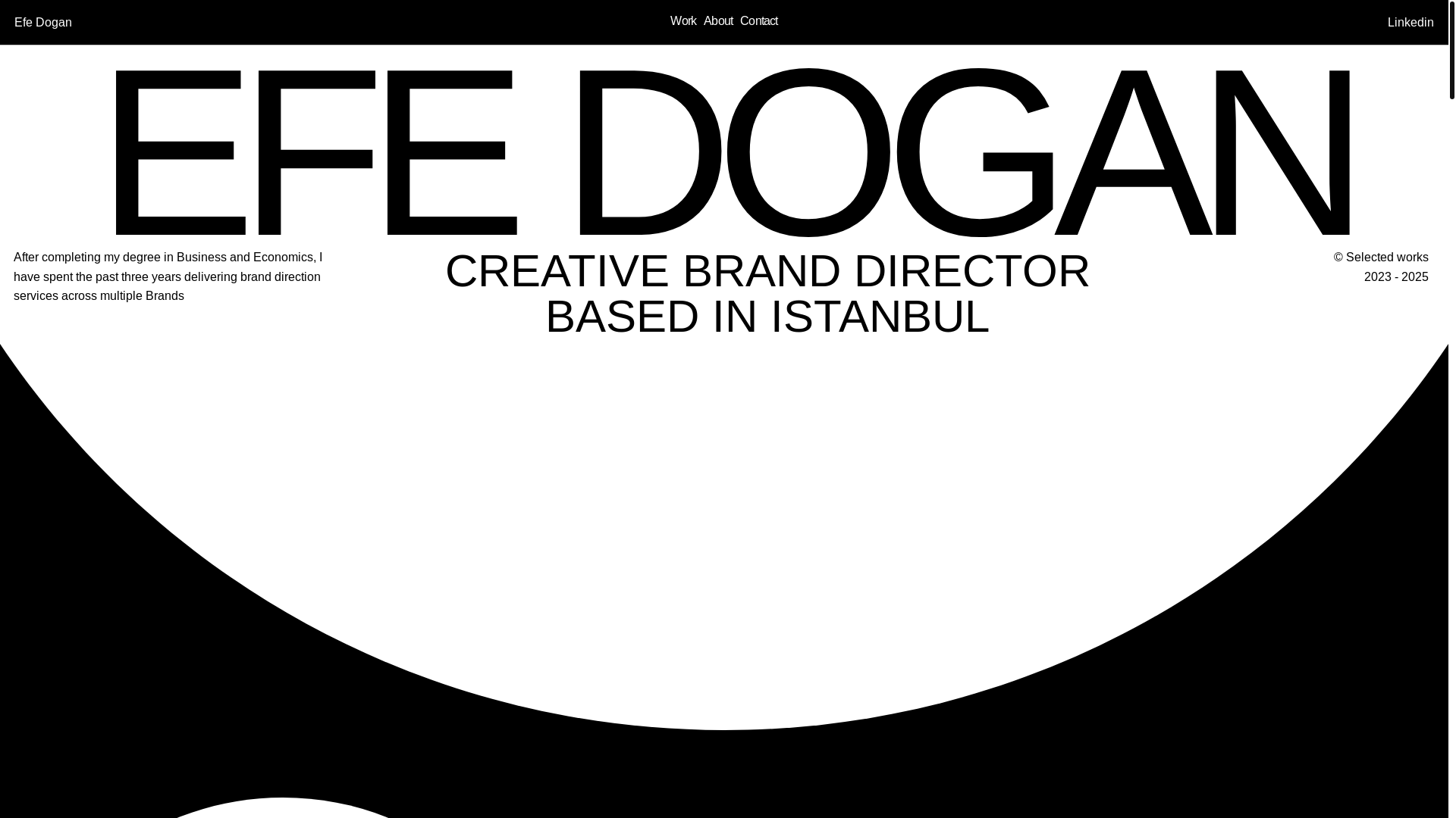 website screenshot of https://efedogan.co/