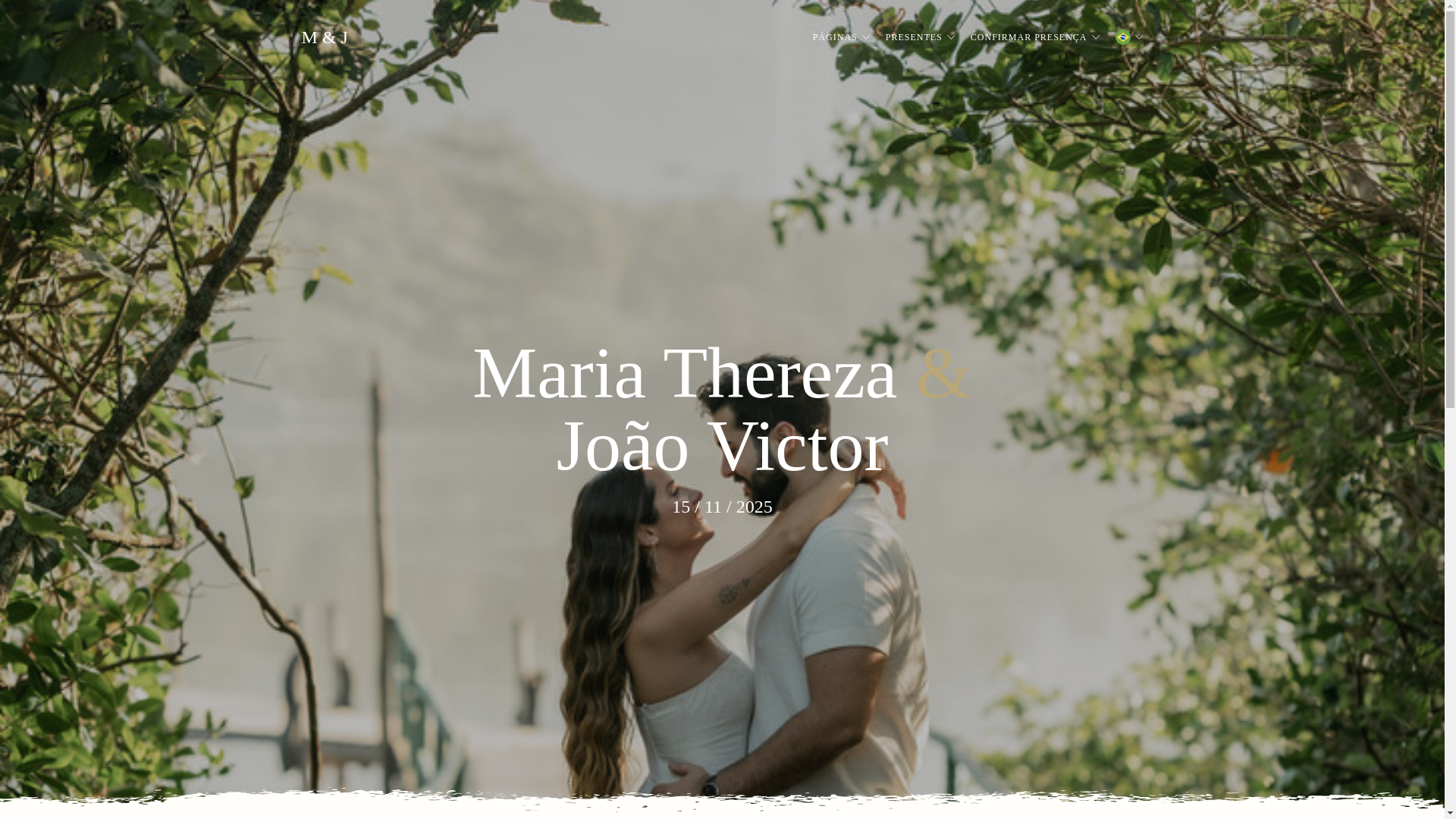 website screenshot of https://mariathereza-e-joaovictor.com/