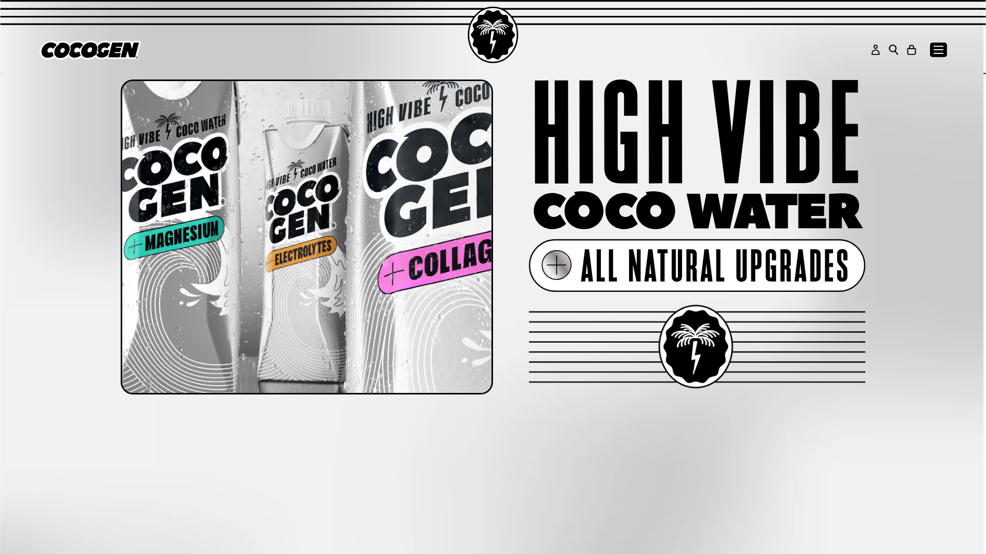 website screenshot of https://drinkcocogen.in/