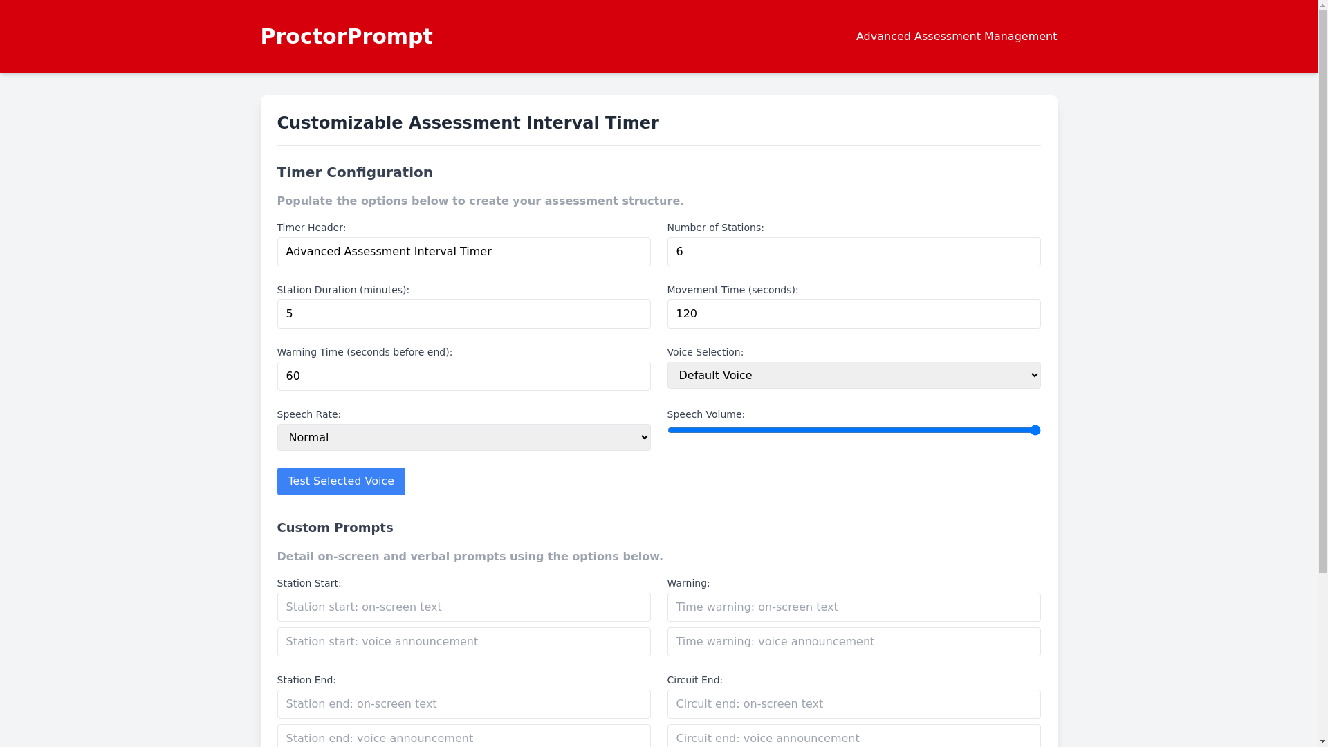 website screenshot of https://proctor-prompt.pages.dev/