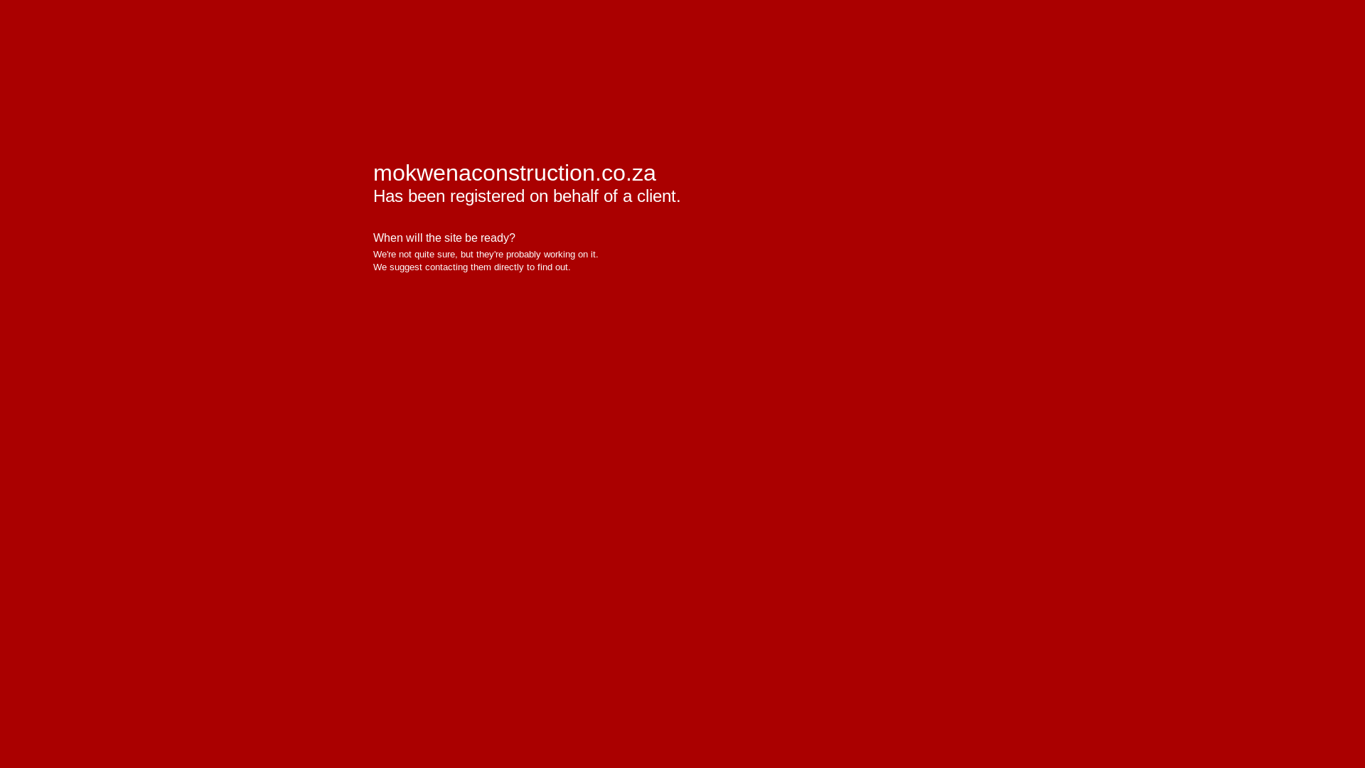 website screenshot of https://mokwenaconstruction.co.za/