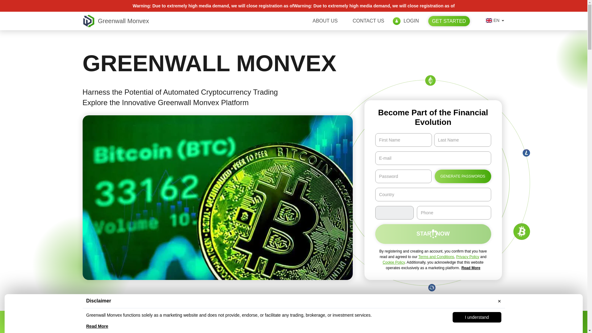 website screenshot of https://greenwall-monvex-pro.com