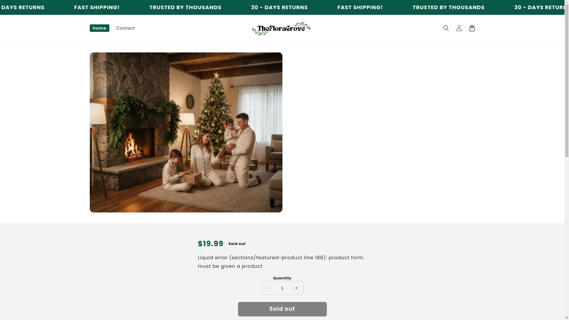 website screenshot of https://thefloragrove.store/