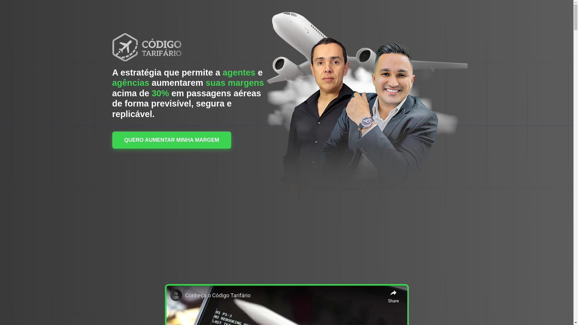 website screenshot of https://codigotarifario.site/