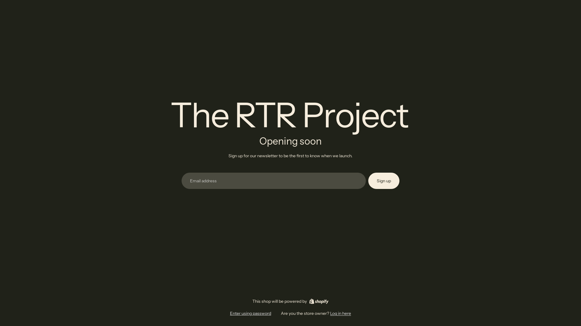 website screenshot of https://thertrproject.com.au/