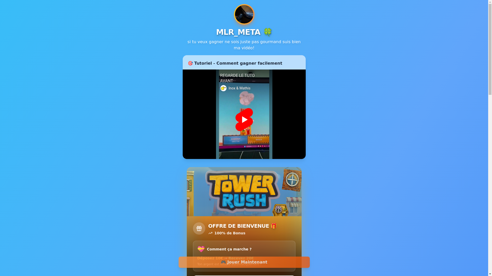 website screenshot of https://jeuempiletower.com/