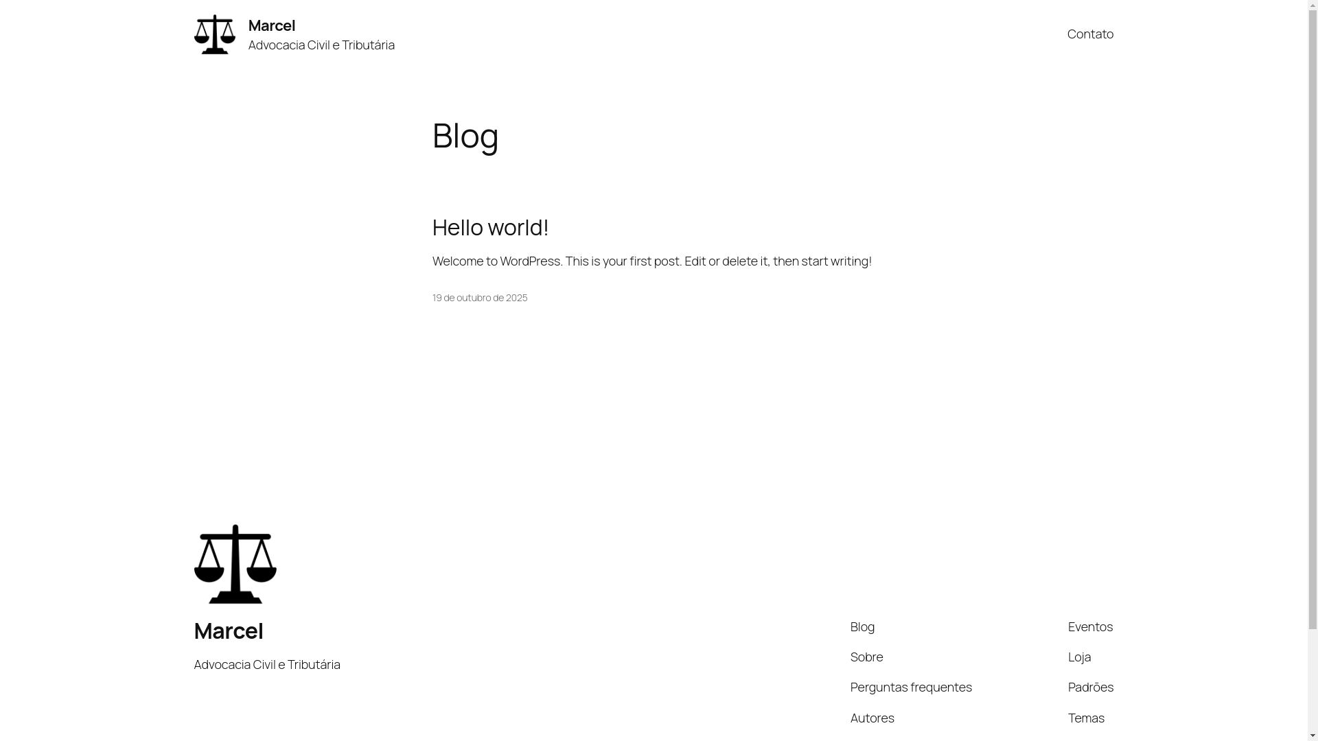 website screenshot of https://marcel.adv.br/