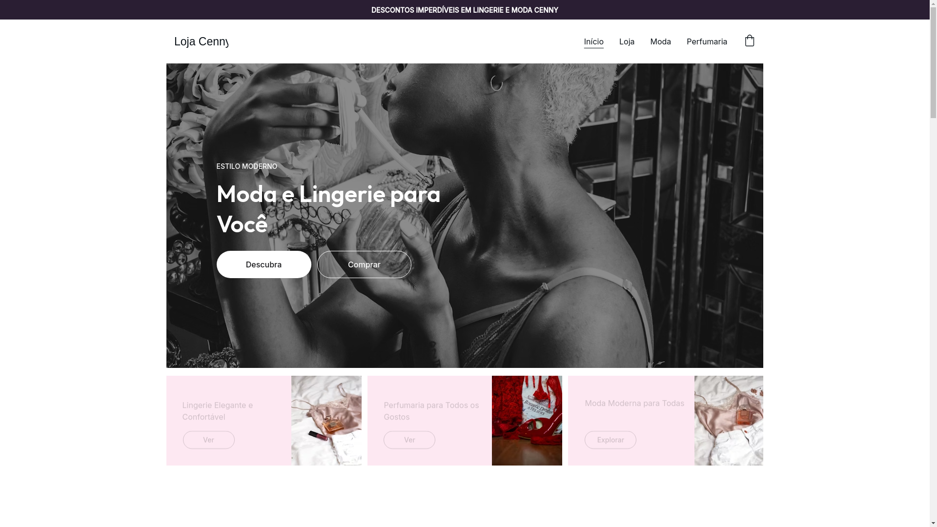 website screenshot of https://lojacenny.shop/