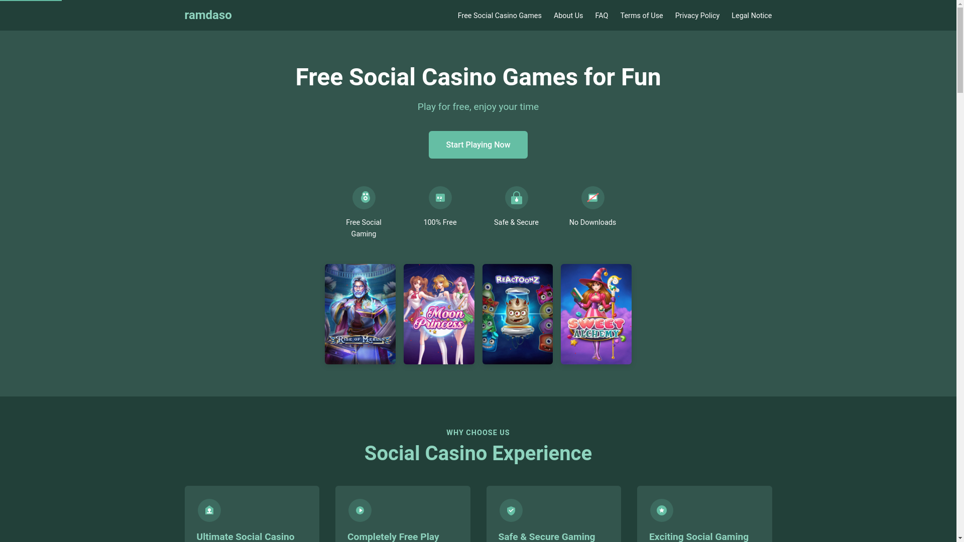 website screenshot of https://ramdaso.shop/