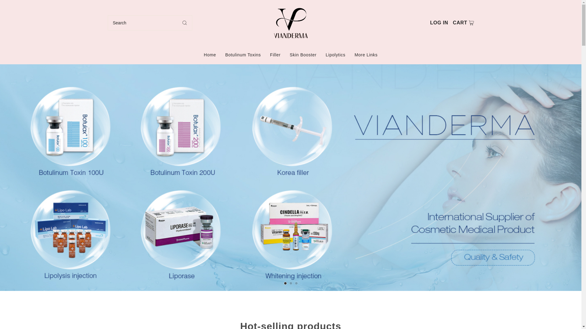 website screenshot of https://viandermashop.com/