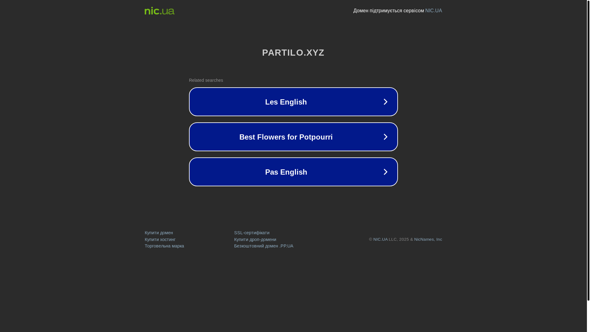website screenshot of https://partilo.xyz/