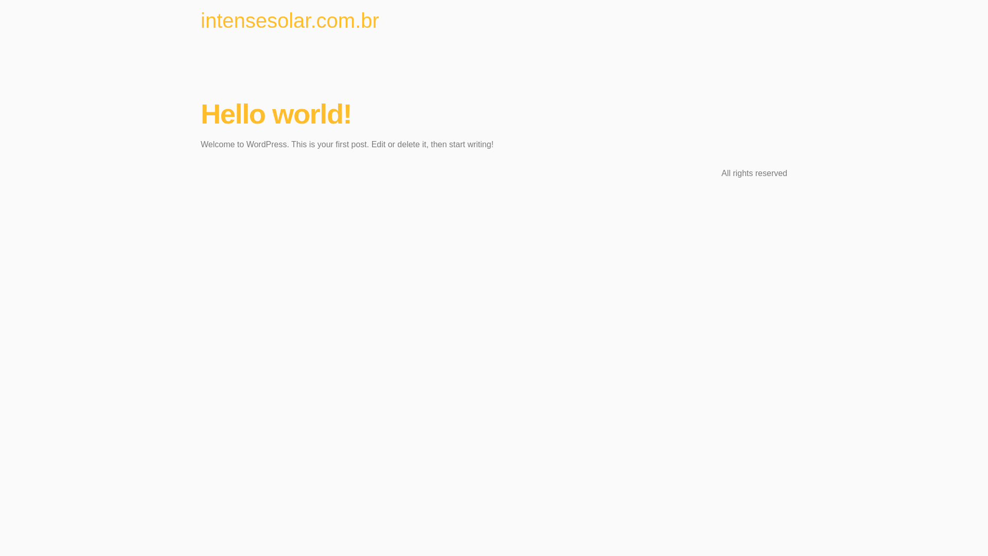 website screenshot of https://intensesolar.com.br/