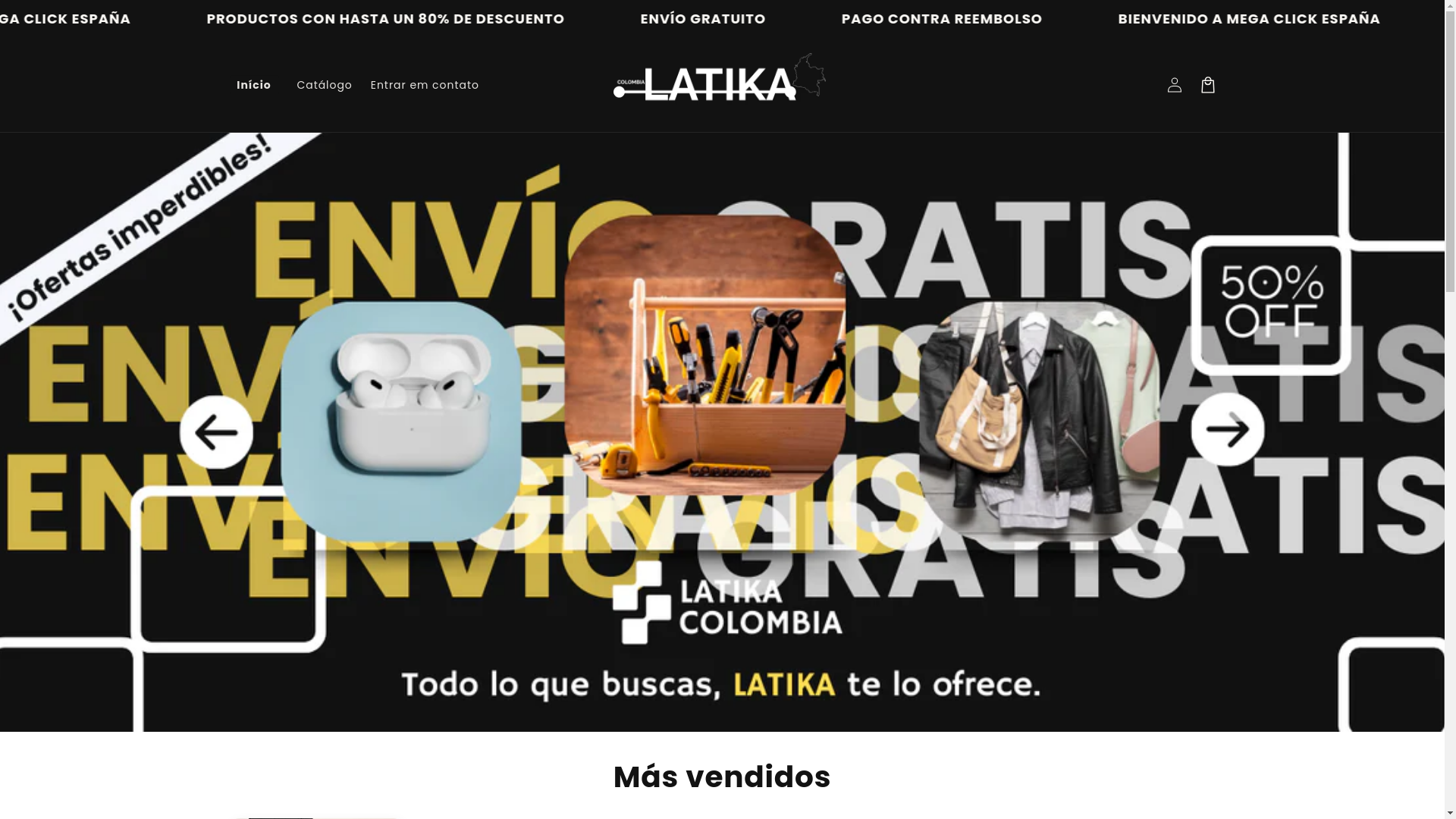 website screenshot of https://tiendalatika.shop/