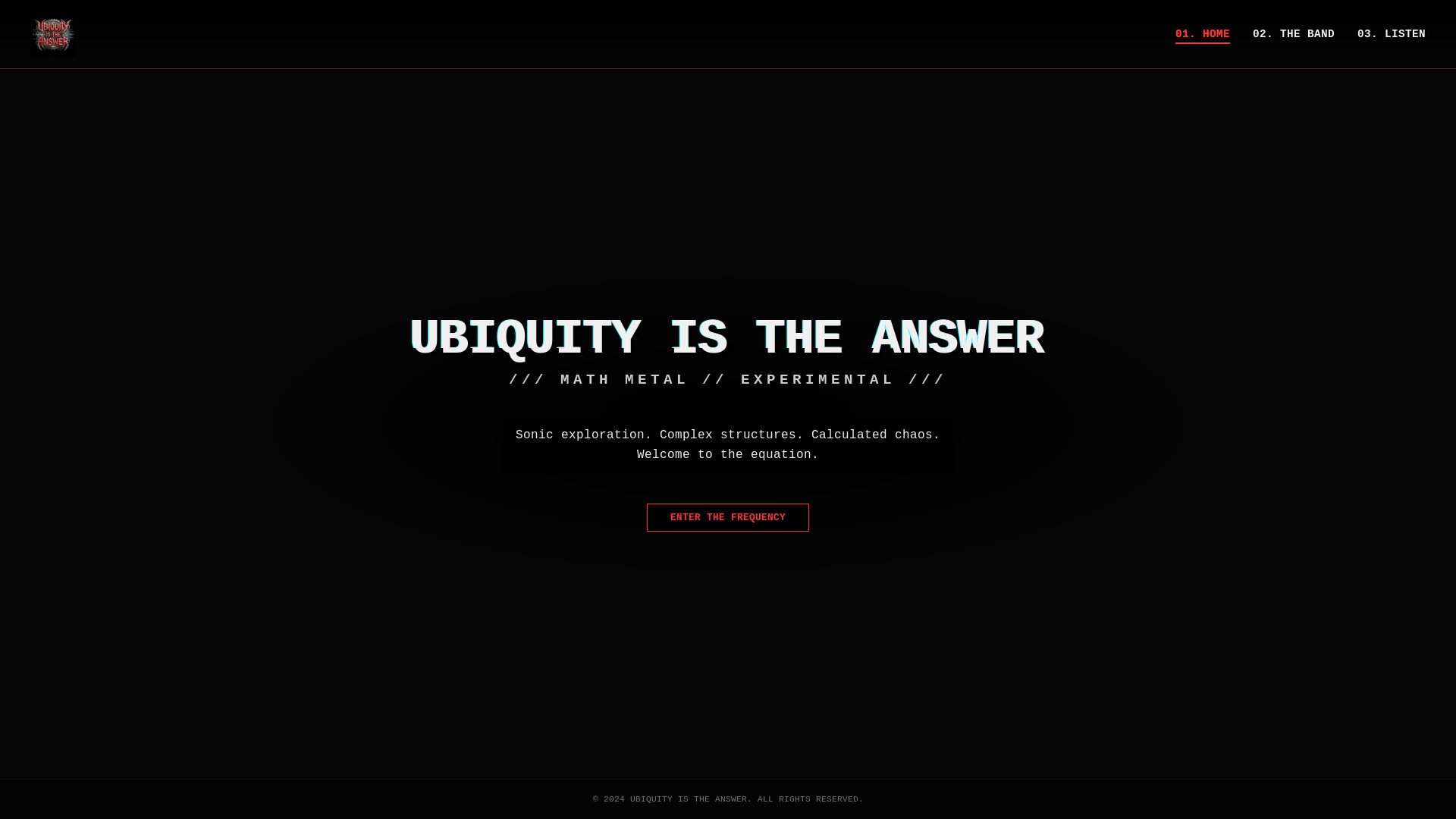 website screenshot of https://ubiquityistheanswer.com/